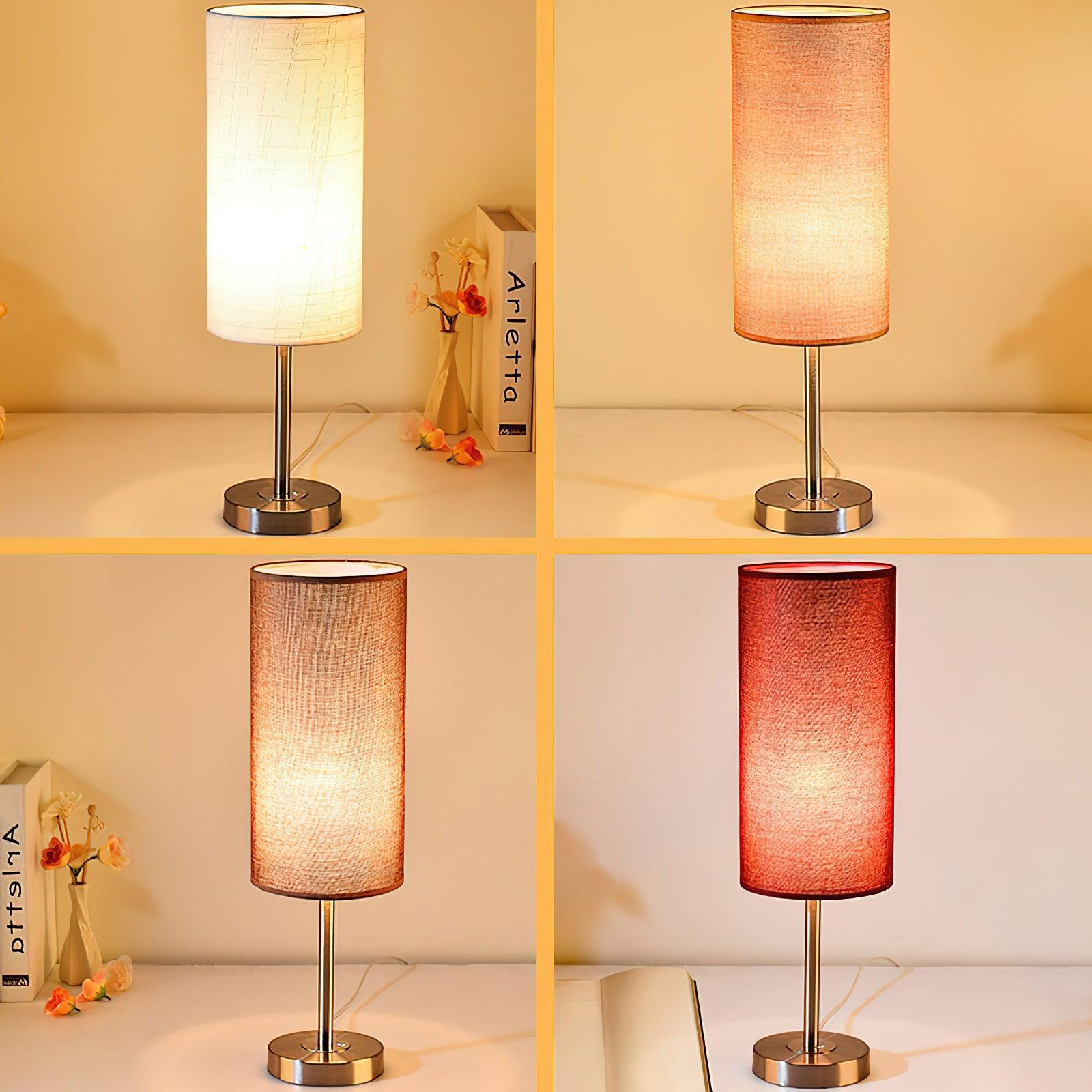Brirel Fabric Minimalist Table Lamp-Neutral Decor