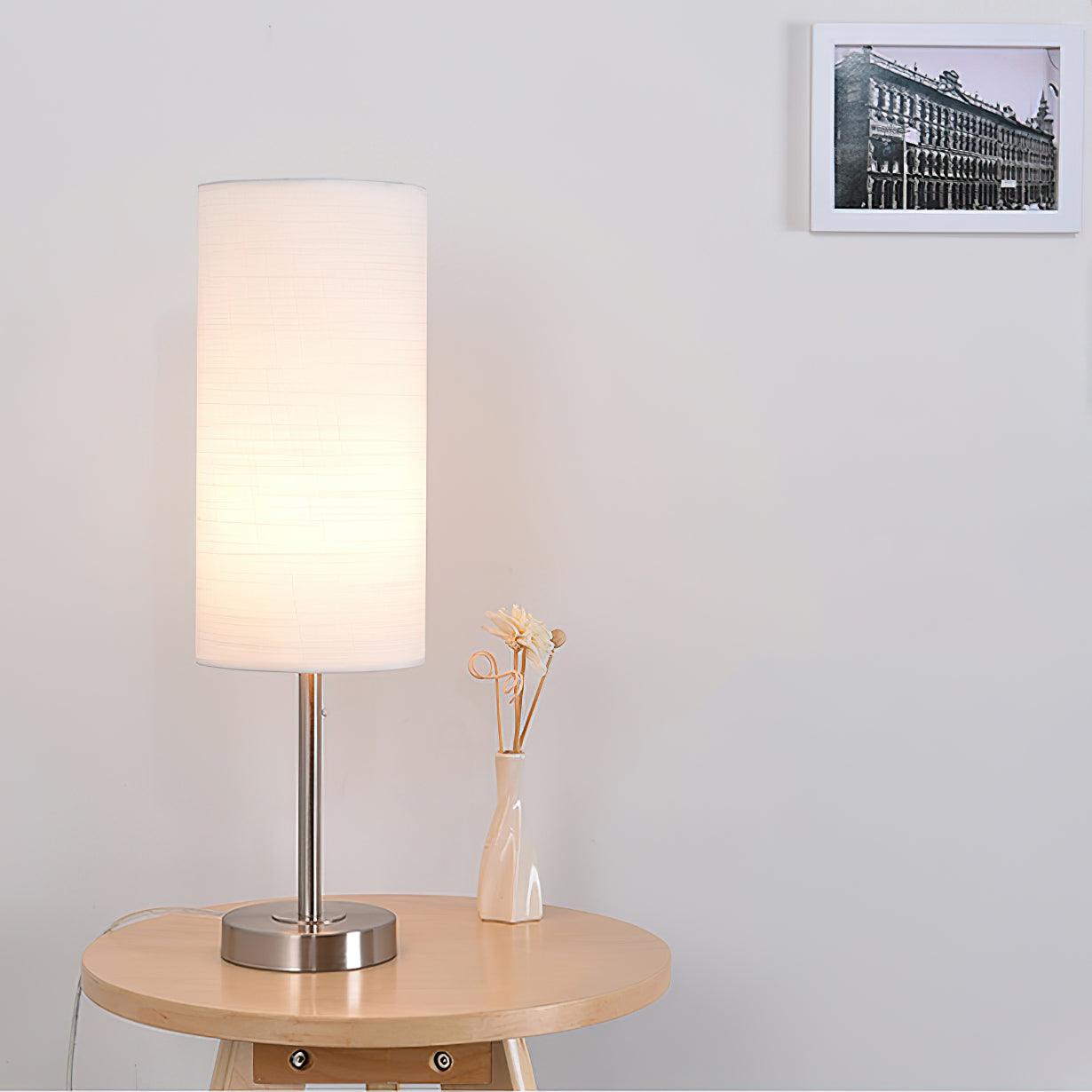 Brirel Fabric Minimalist Table Lamp-Neutral Decor