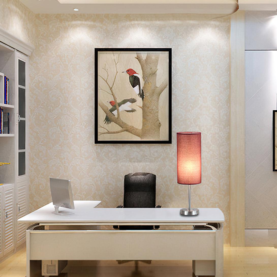 Brirel Fabric Minimalist Table Lamp-Neutral Decor