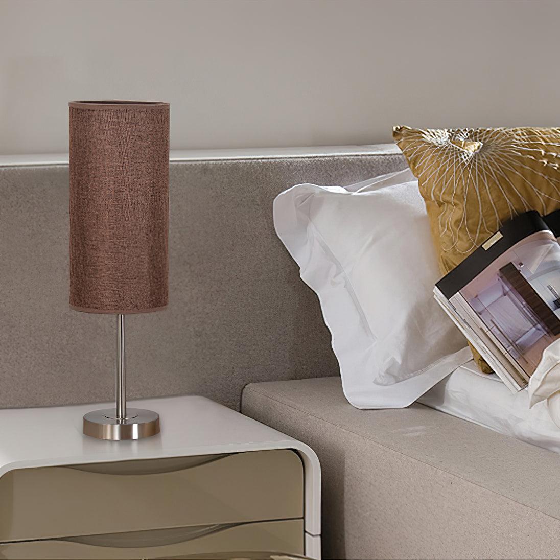 Brirel Fabric Minimalist Table Lamp-Neutral Decor