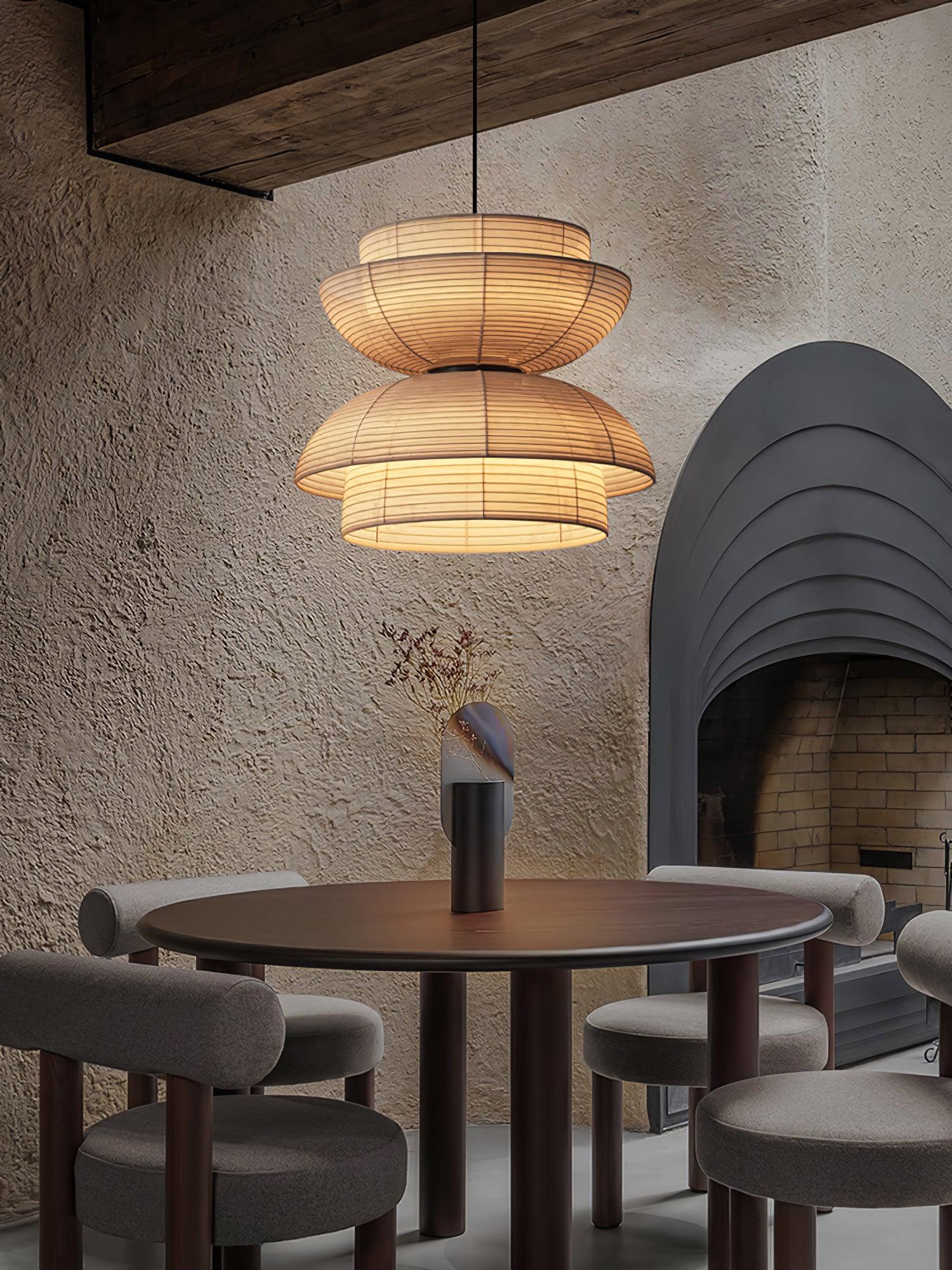 Zelvin Fabric Artistic Pendant Light-Neutral Decor