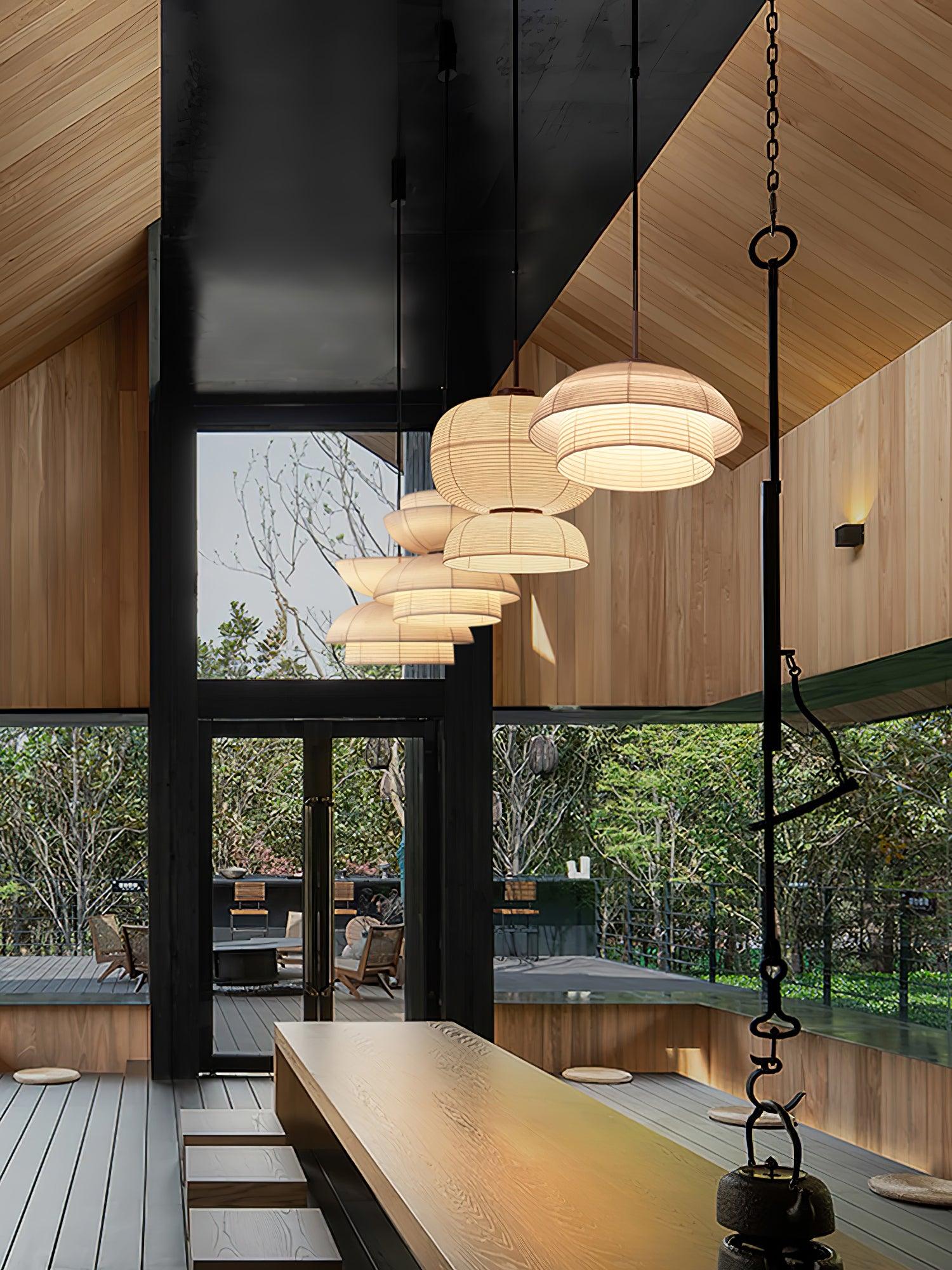Zelvin Fabric Artistic Pendant Light-Neutral Decor