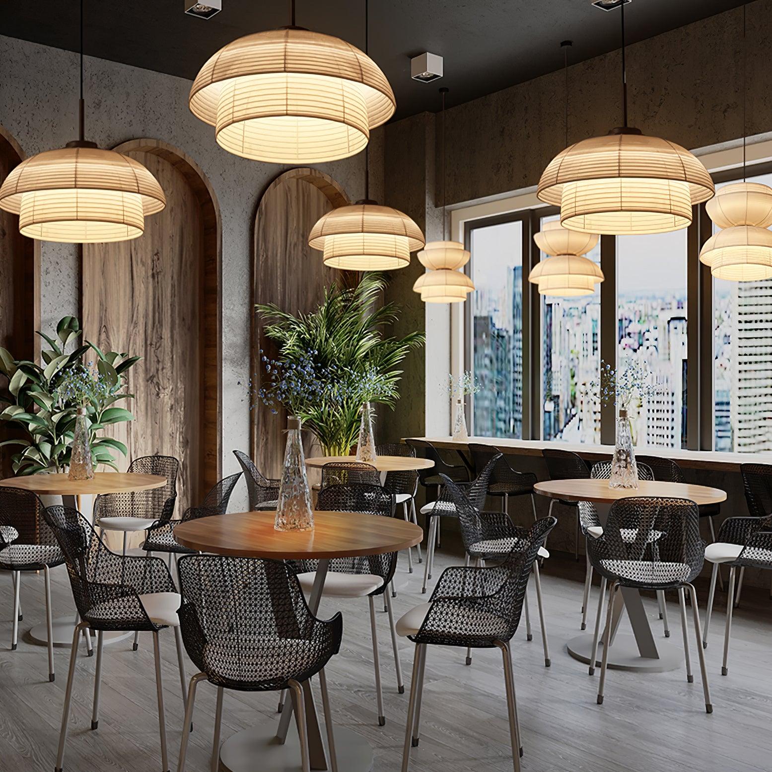 Zelvin Fabric Artistic Pendant Light-Neutral Decor