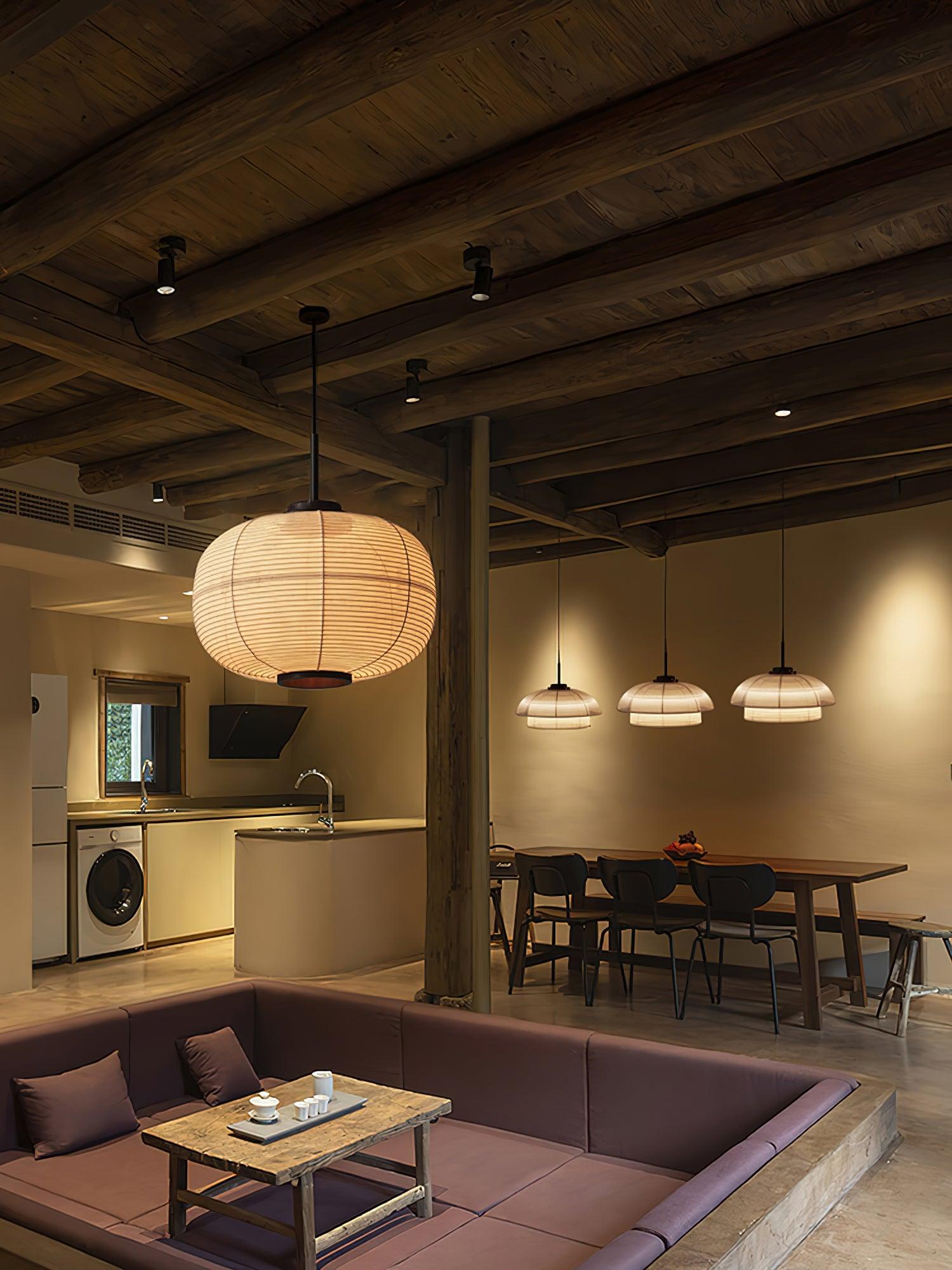 Zelvin Fabric Artistic Pendant Light-Neutral Decor