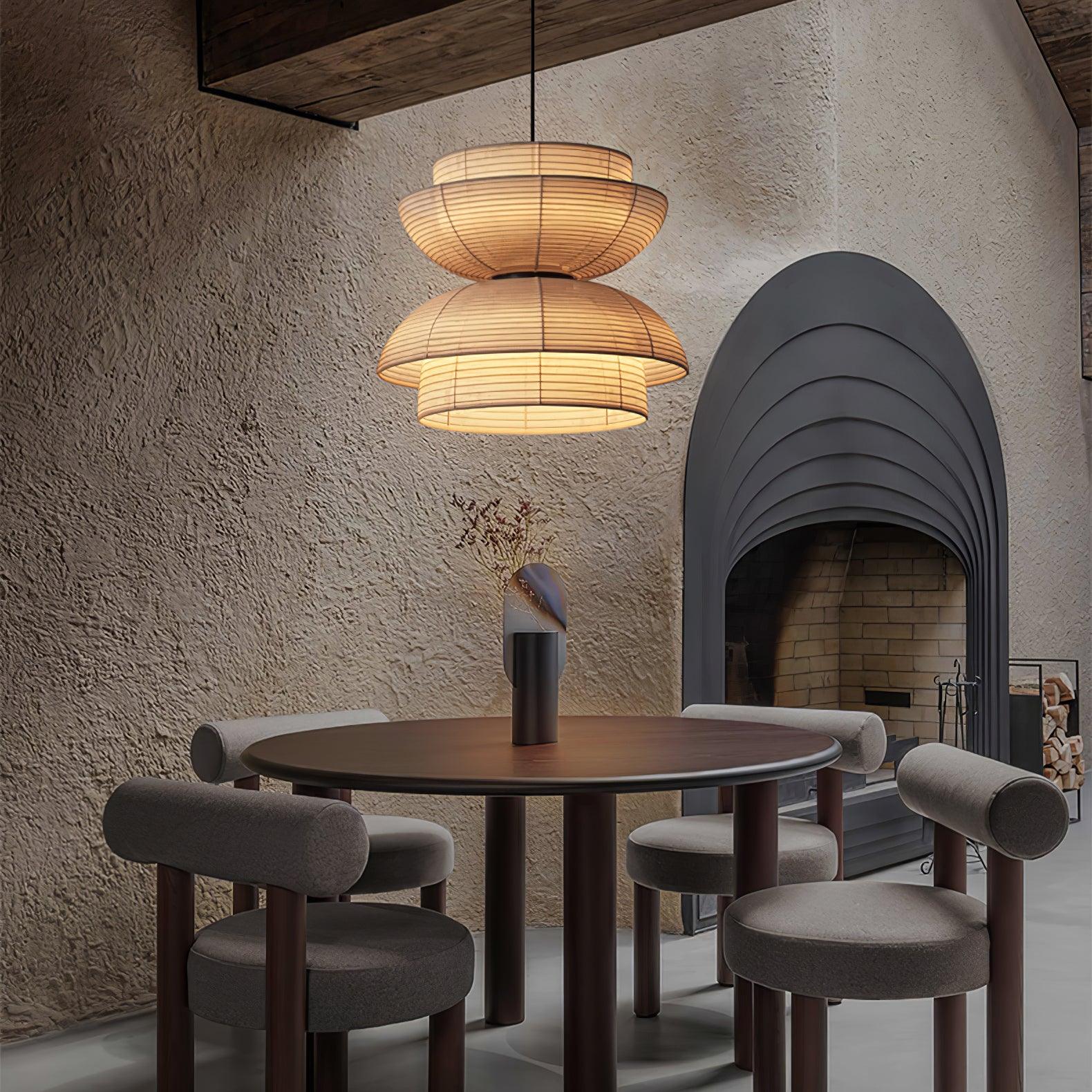 Zelvin Fabric Artistic Pendant Light-Neutral Decor