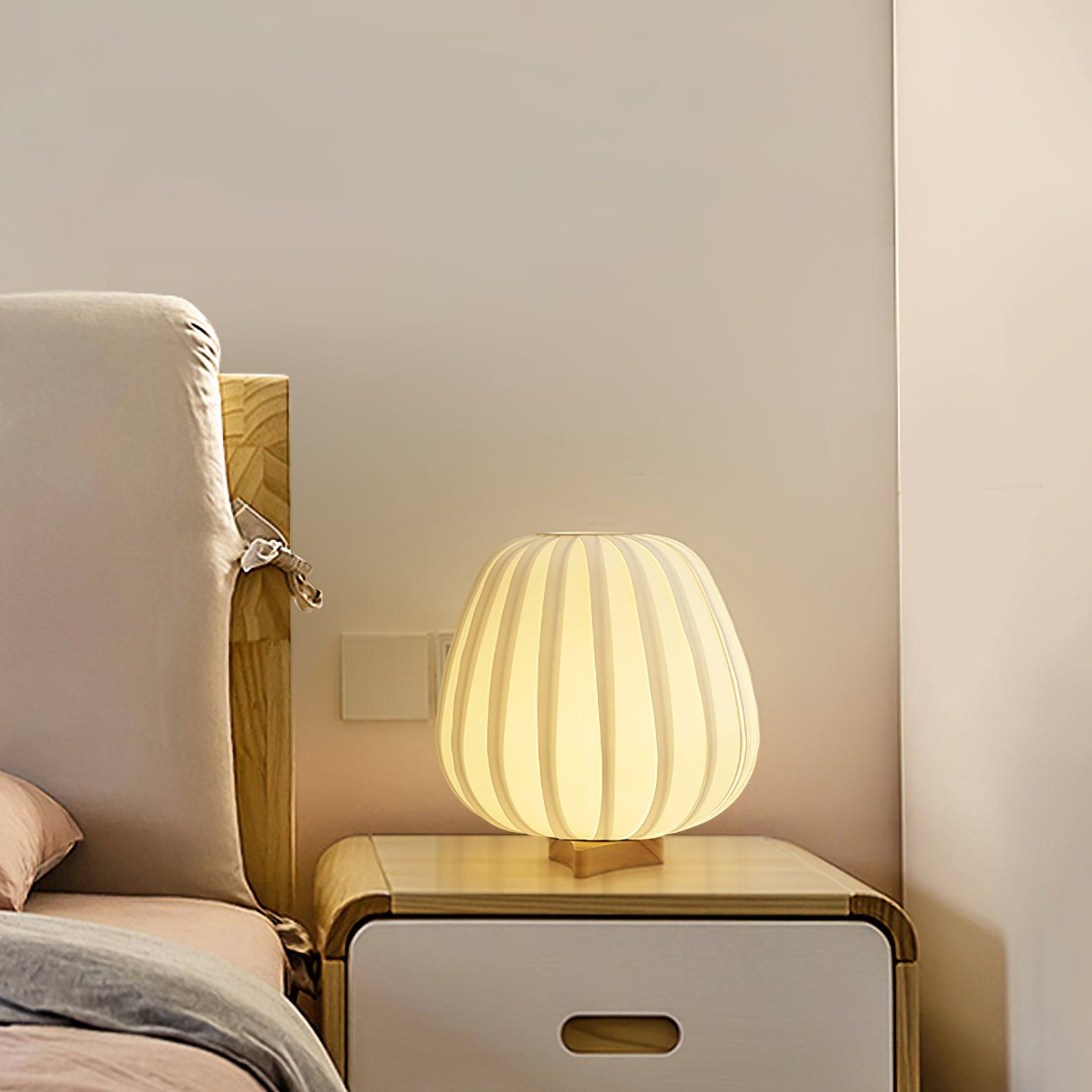 Elenor Fabric Minimalist Table Lamp-Neutral Decor