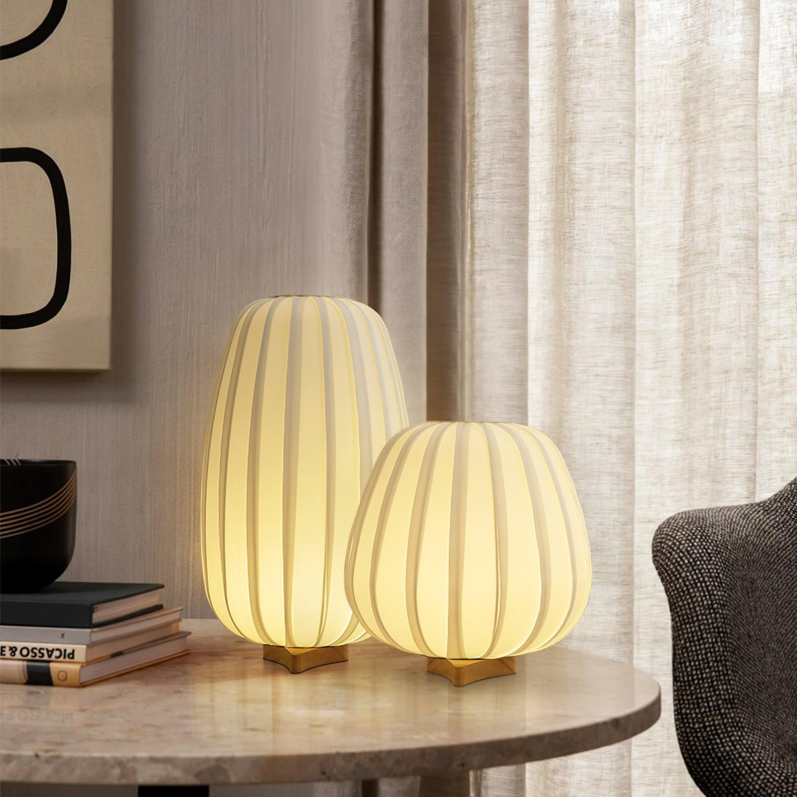 Elenor Fabric Minimalist Table Lamp-Neutral Decor