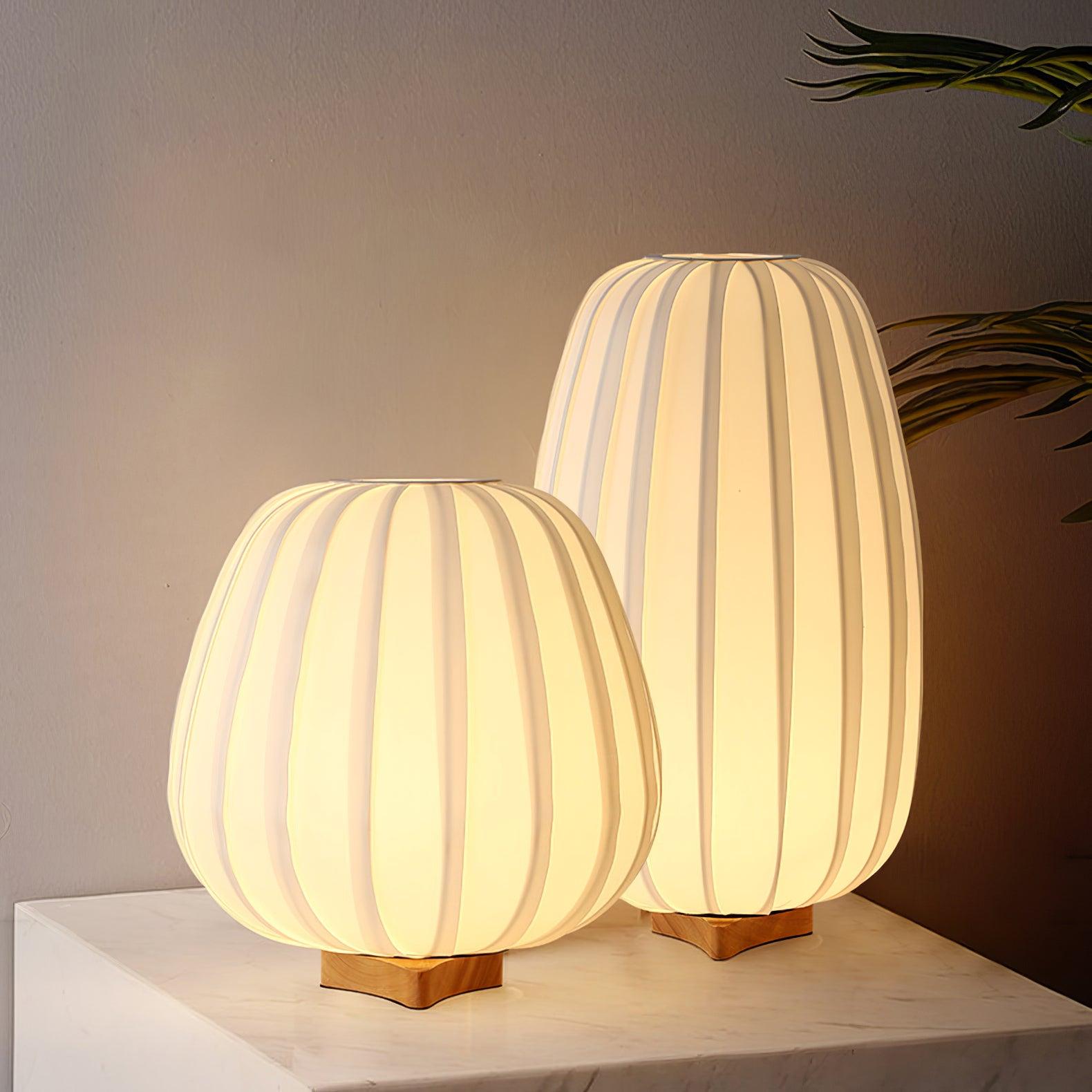 Elenor Fabric Minimalist Table Lamp-Neutral Decor