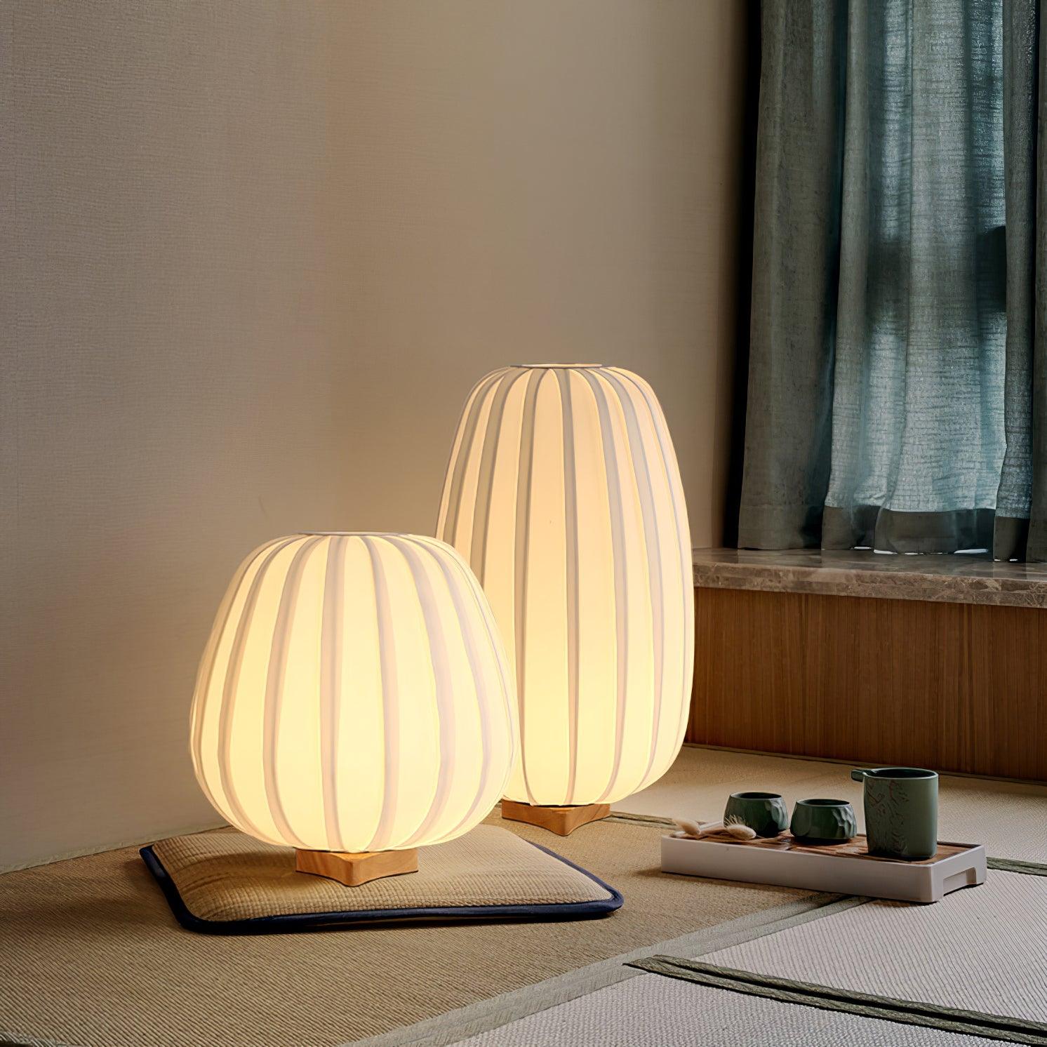 Elenor Fabric Minimalist Table Lamp-Neutral Decor