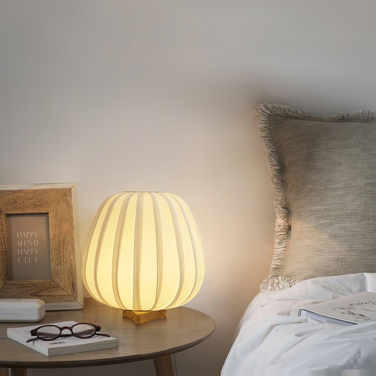 Elenor Fabric Minimalist Table Lamp-Neutral Decor