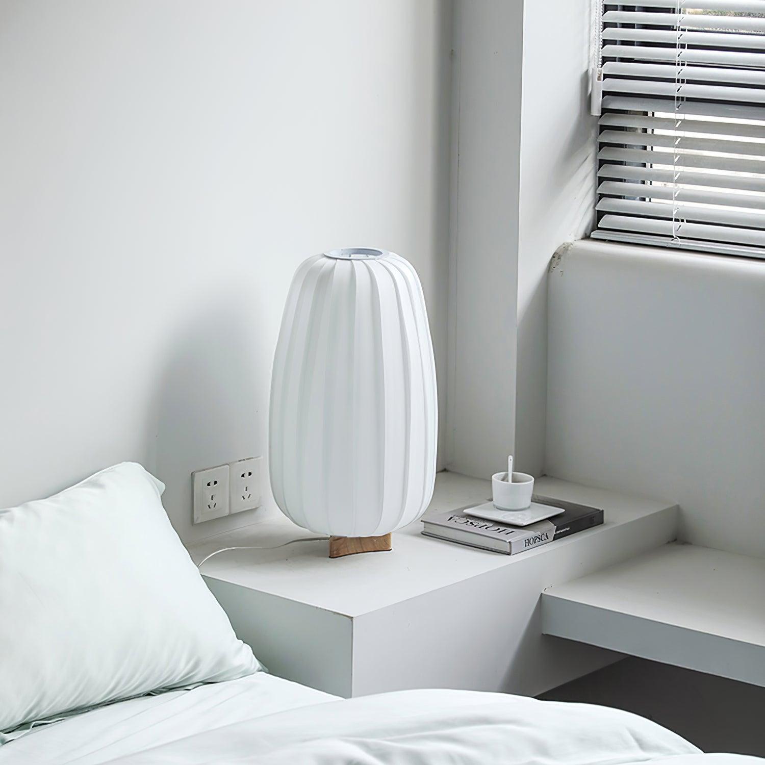 Elenor Fabric Minimalist Table Lamp-Neutral Decor