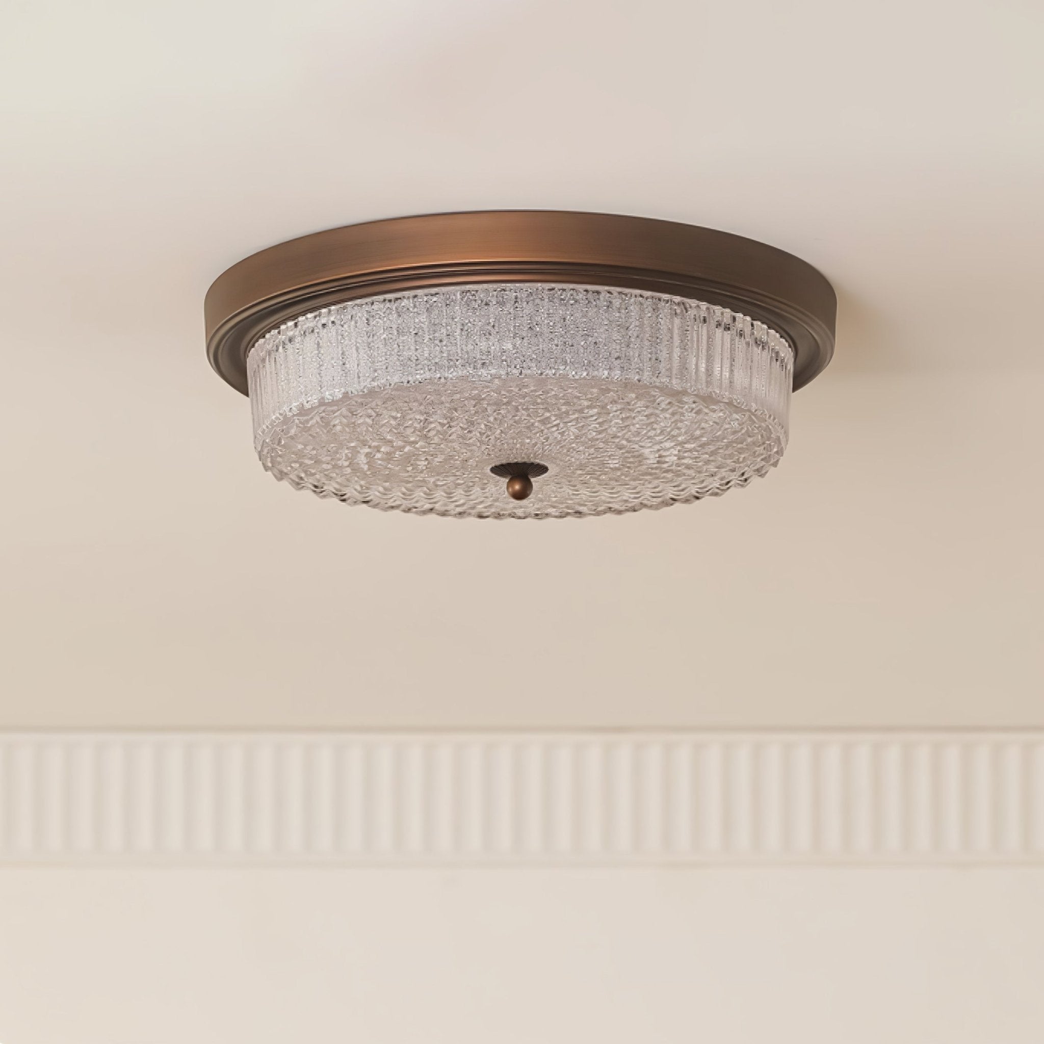 Ilsolen Nordic Art Classic Glass Ceiling Lamp-Neutral Decor