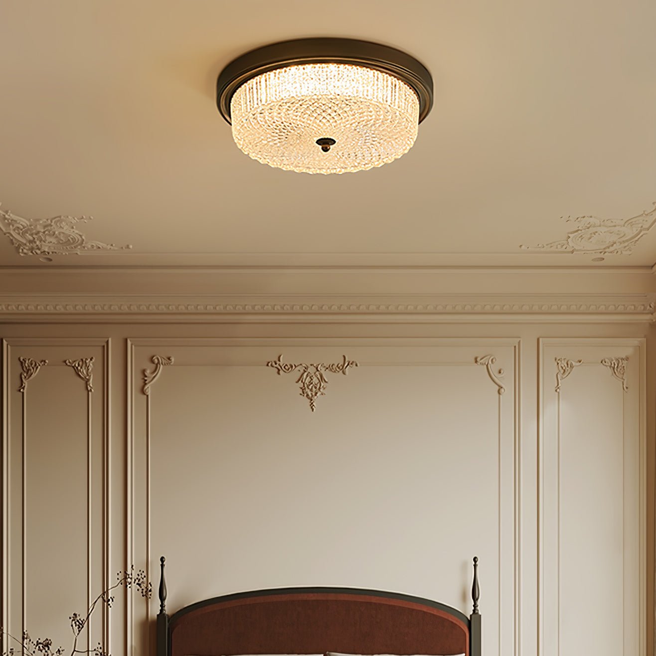 Ilsolen Nordic Art Classic Glass Ceiling Lamp-Neutral Decor