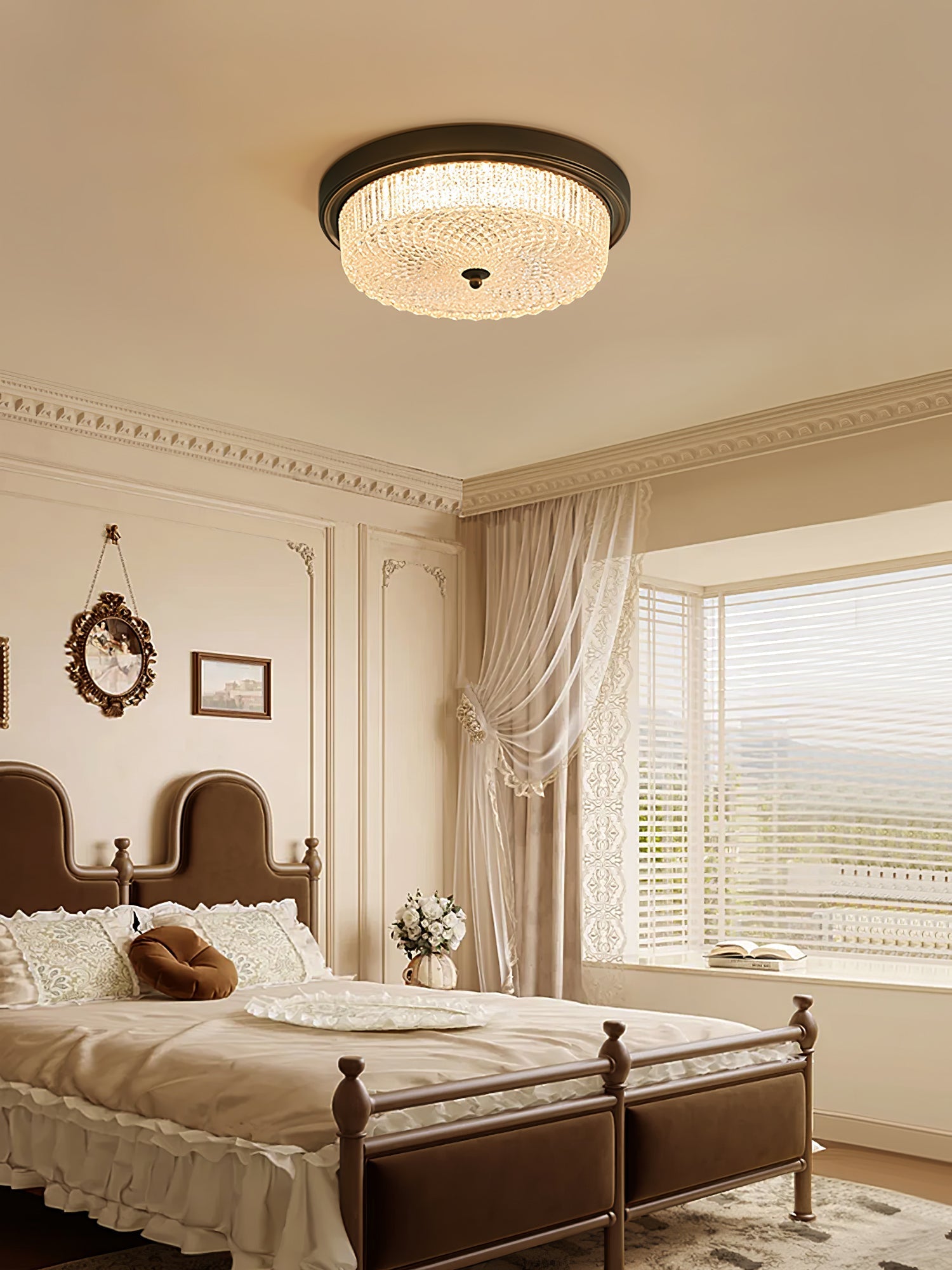 Ilsolen Nordic Art Classic Glass Ceiling Lamp-Neutral Decor