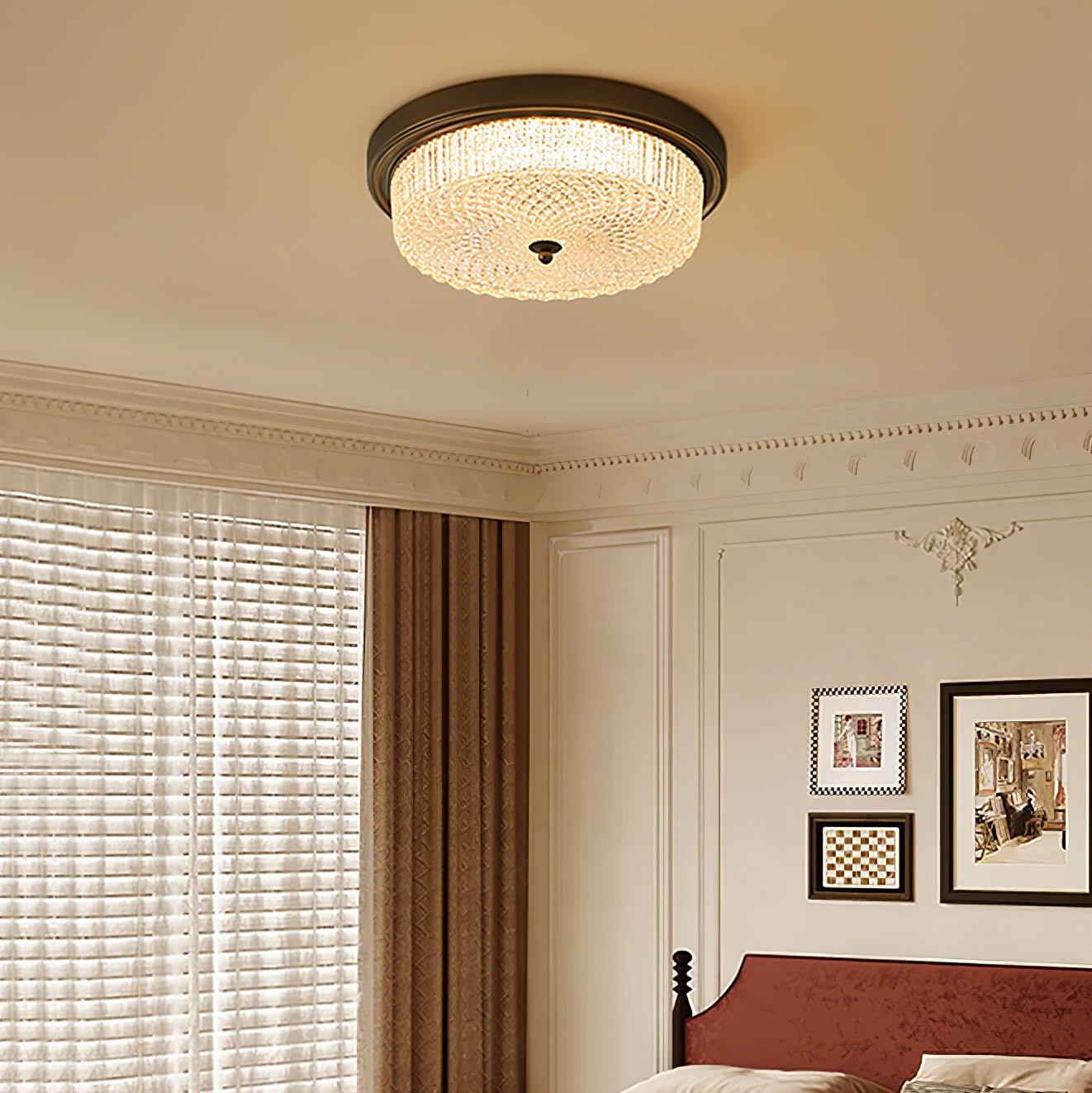 Ilsolen Nordic Art Classic Glass Ceiling Lamp-Neutral Decor