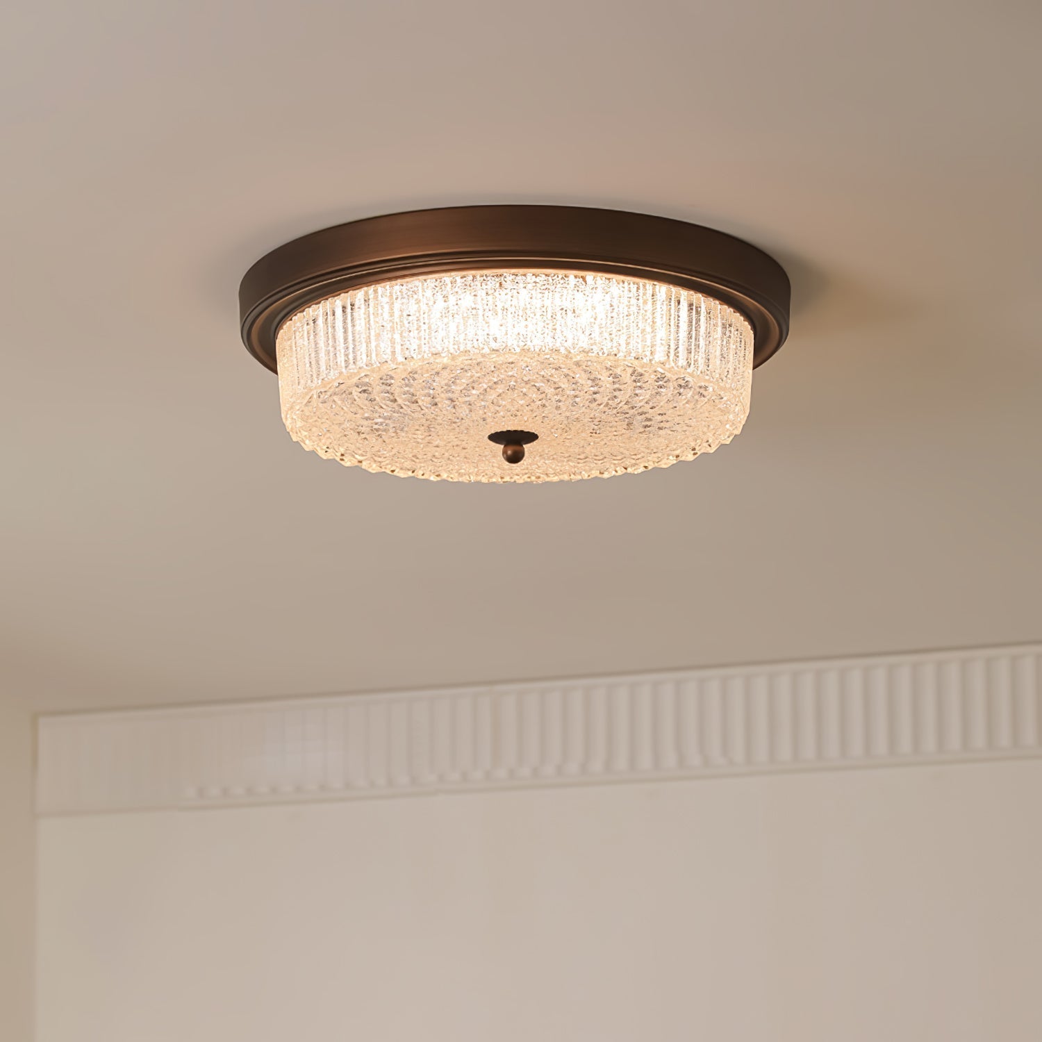Ilsolen Nordic Art Classic Glass Ceiling Lamp-Neutral Decor