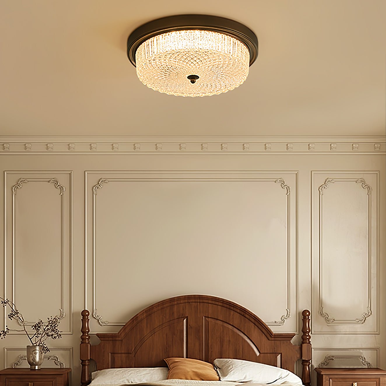 Ilsolen Nordic Art Classic Glass Ceiling Lamp-Neutral Decor