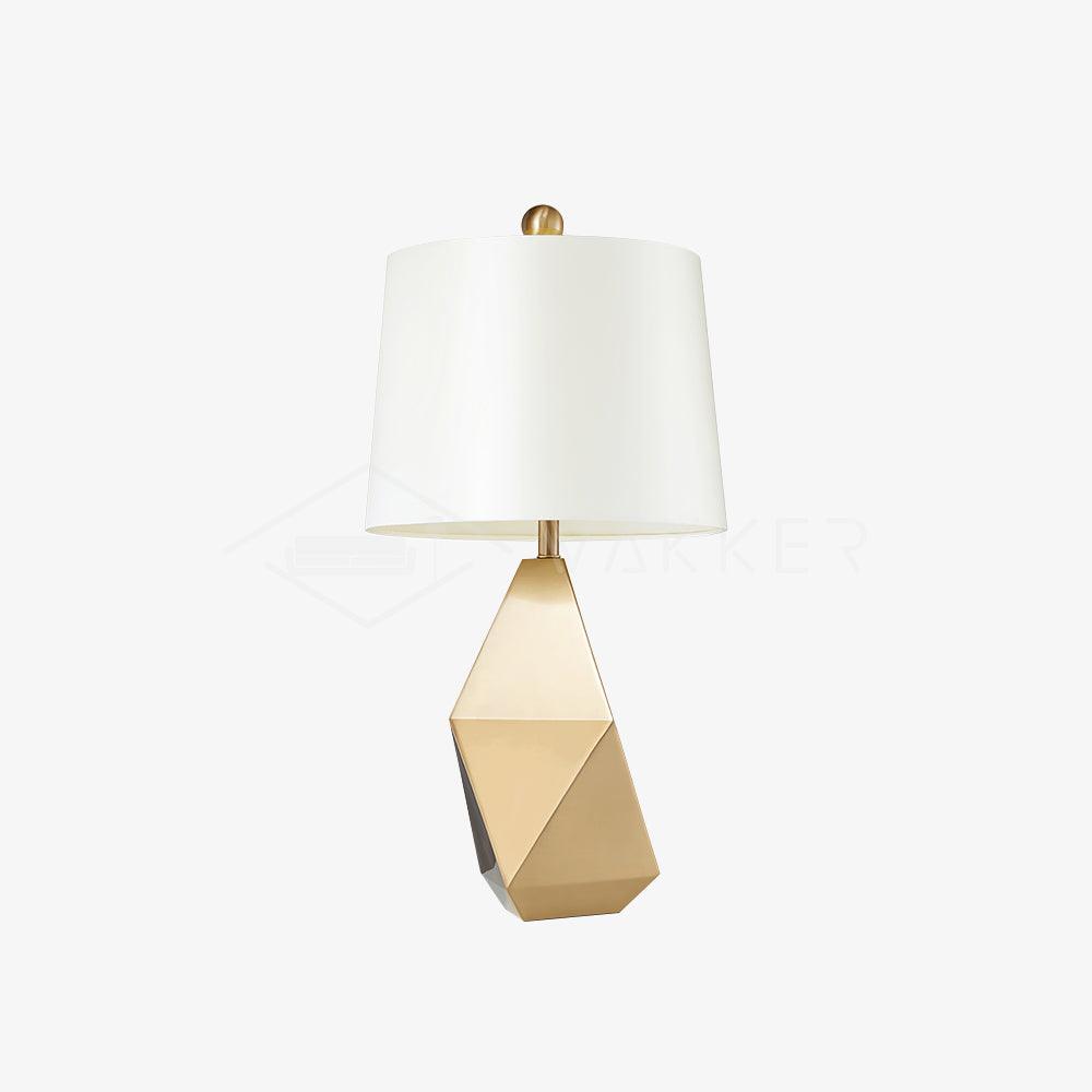 Vosilis Modern Minimalist Faceted Fabric Table Light-Neutral Decor