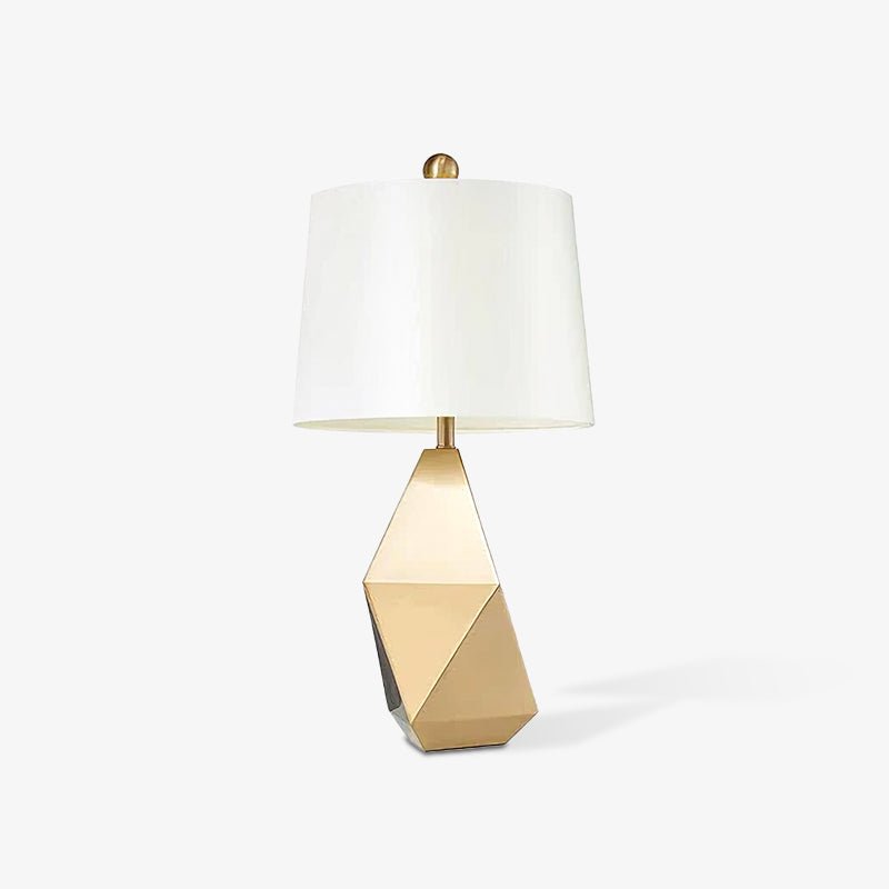 Vosilis Modern Minimalist Faceted Fabric Table Light-Neutral Decor