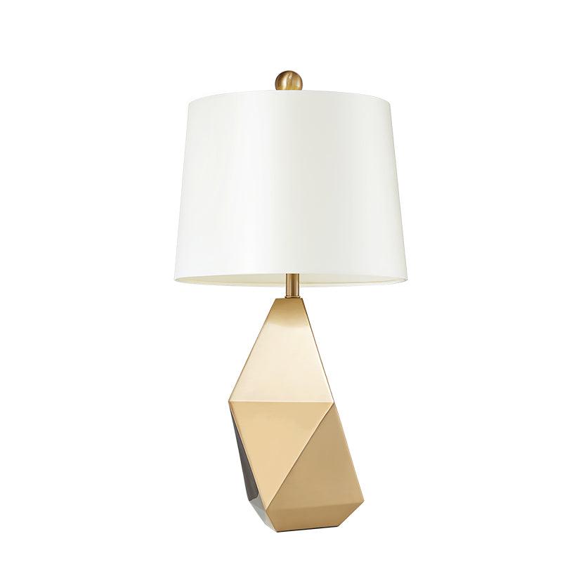 Vosilis Modern Minimalist Faceted Fabric Table Light-Neutral Decor