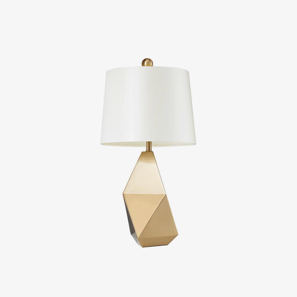 Vosilis Modern Minimalist Faceted Fabric Table Light-Neutral Decor
