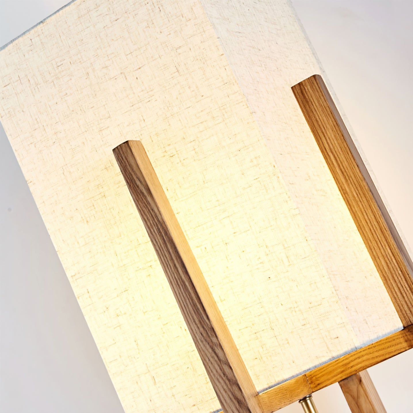 The Fairbanks Table Lamp displayed with its Walnut color wood finish.