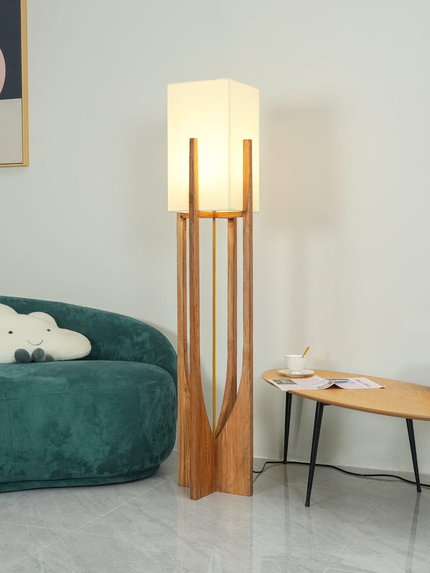 Tirixy Floor Lamp Wood Modern-Neutral Decor
