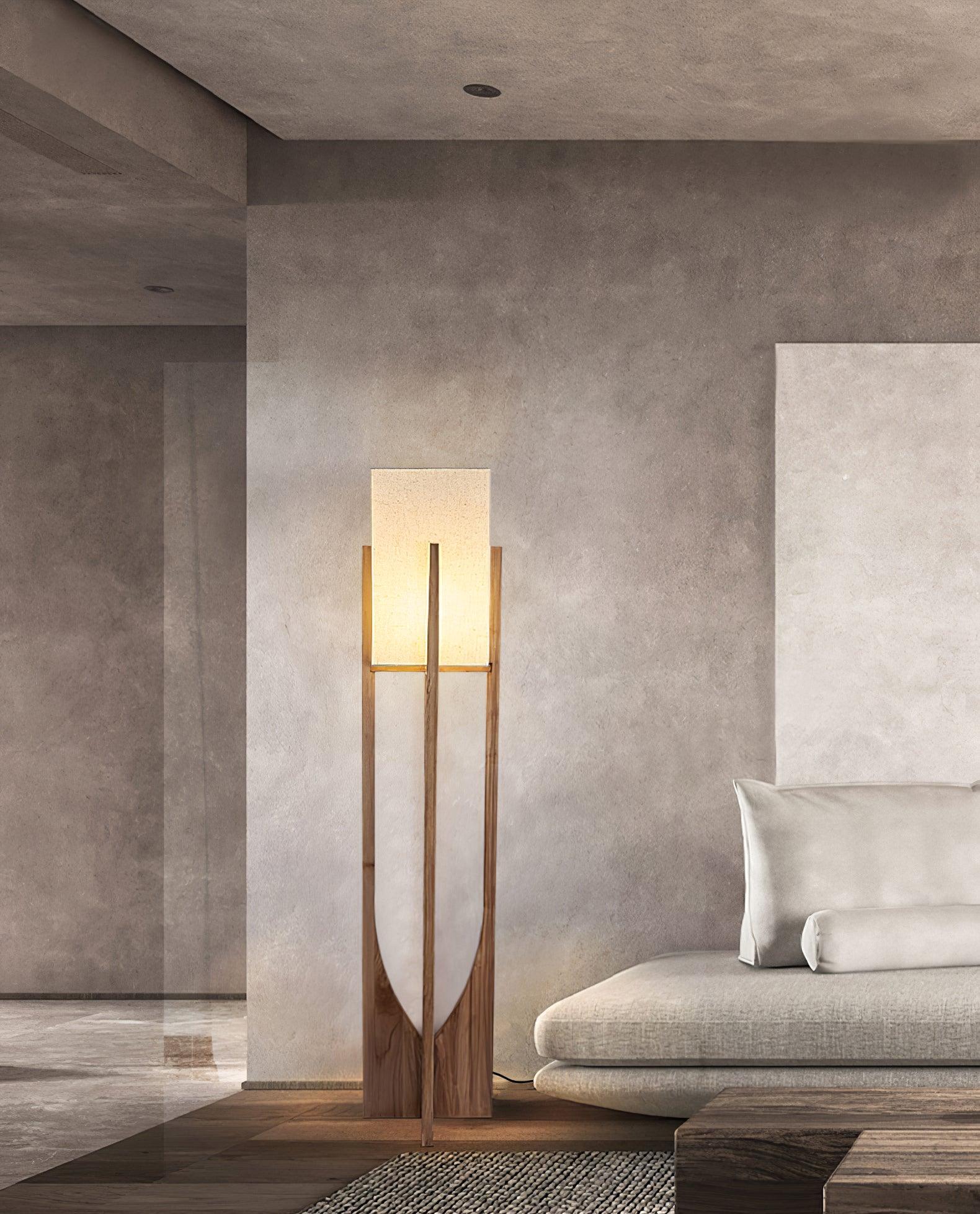 Tirixy Floor Lamp Wood Modern-Neutral Decor