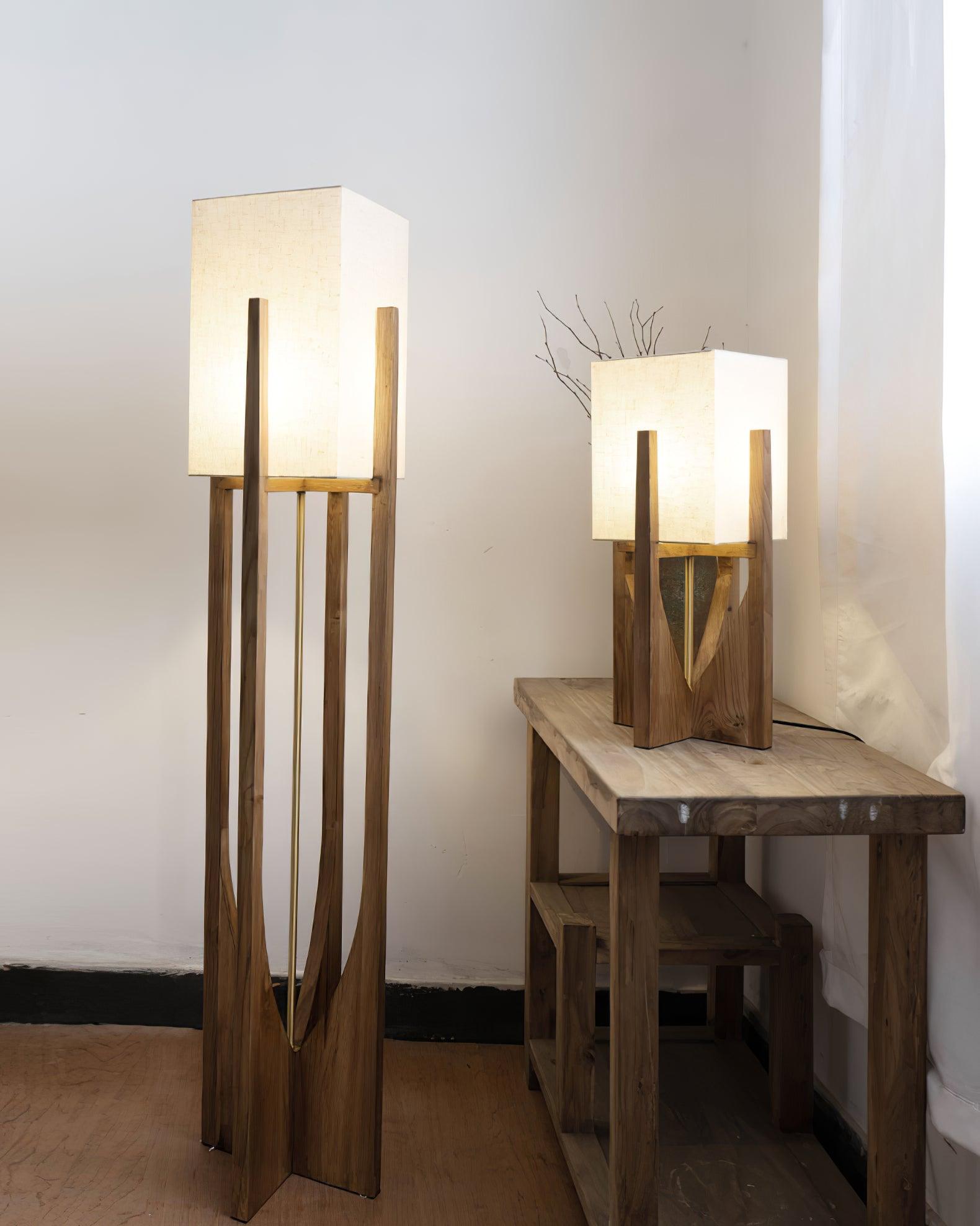 Tirixy Floor Lamp Wood Modern-Neutral Decor