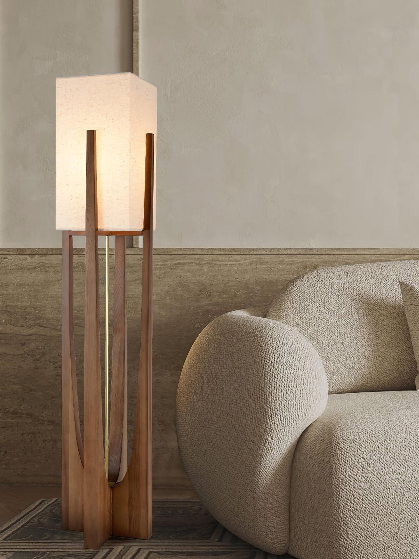 Tirixy Floor Lamp Wood Modern-Neutral Decor