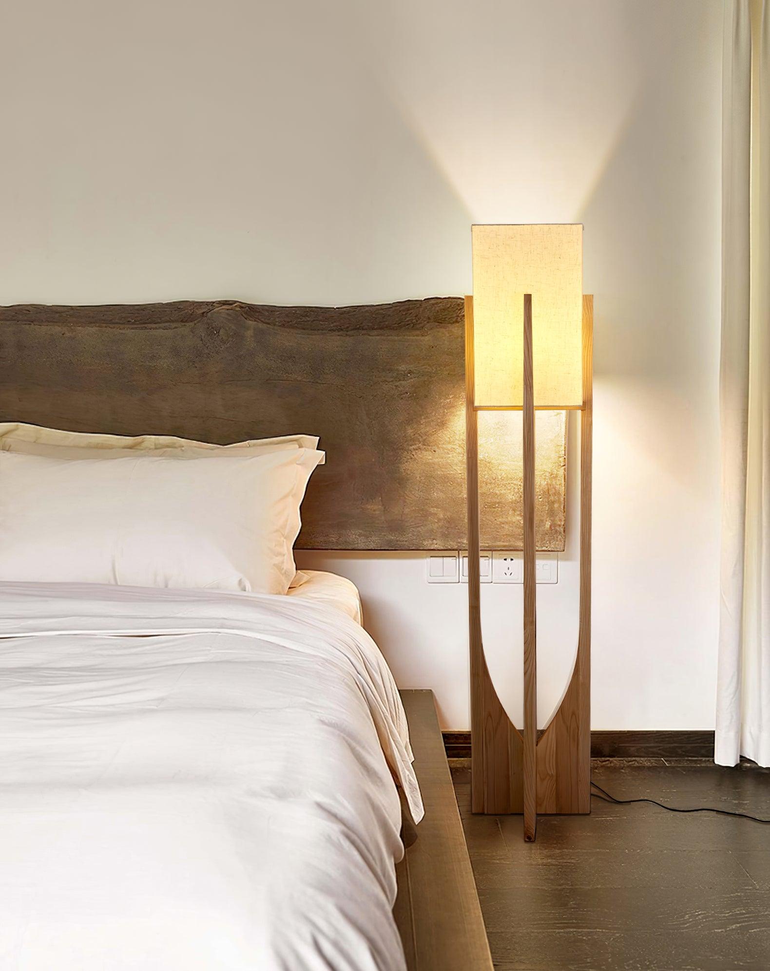 Tirixy Floor Lamp Wood Modern-Neutral Decor