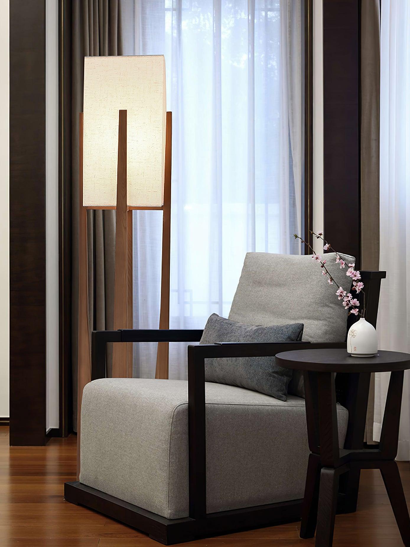 Tirixy Floor Lamp Wood Modern-Neutral Decor