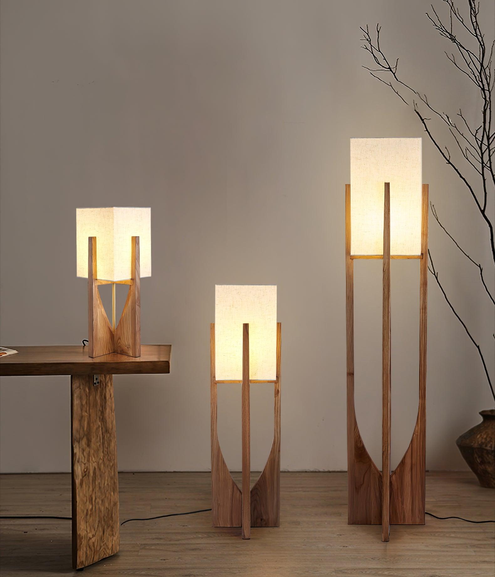 Tirixy Floor Lamp Wood Modern-Neutral Decor