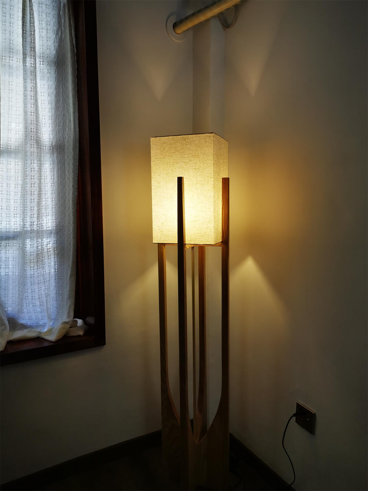 Tirixy Floor Lamp Wood Modern-Neutral Decor