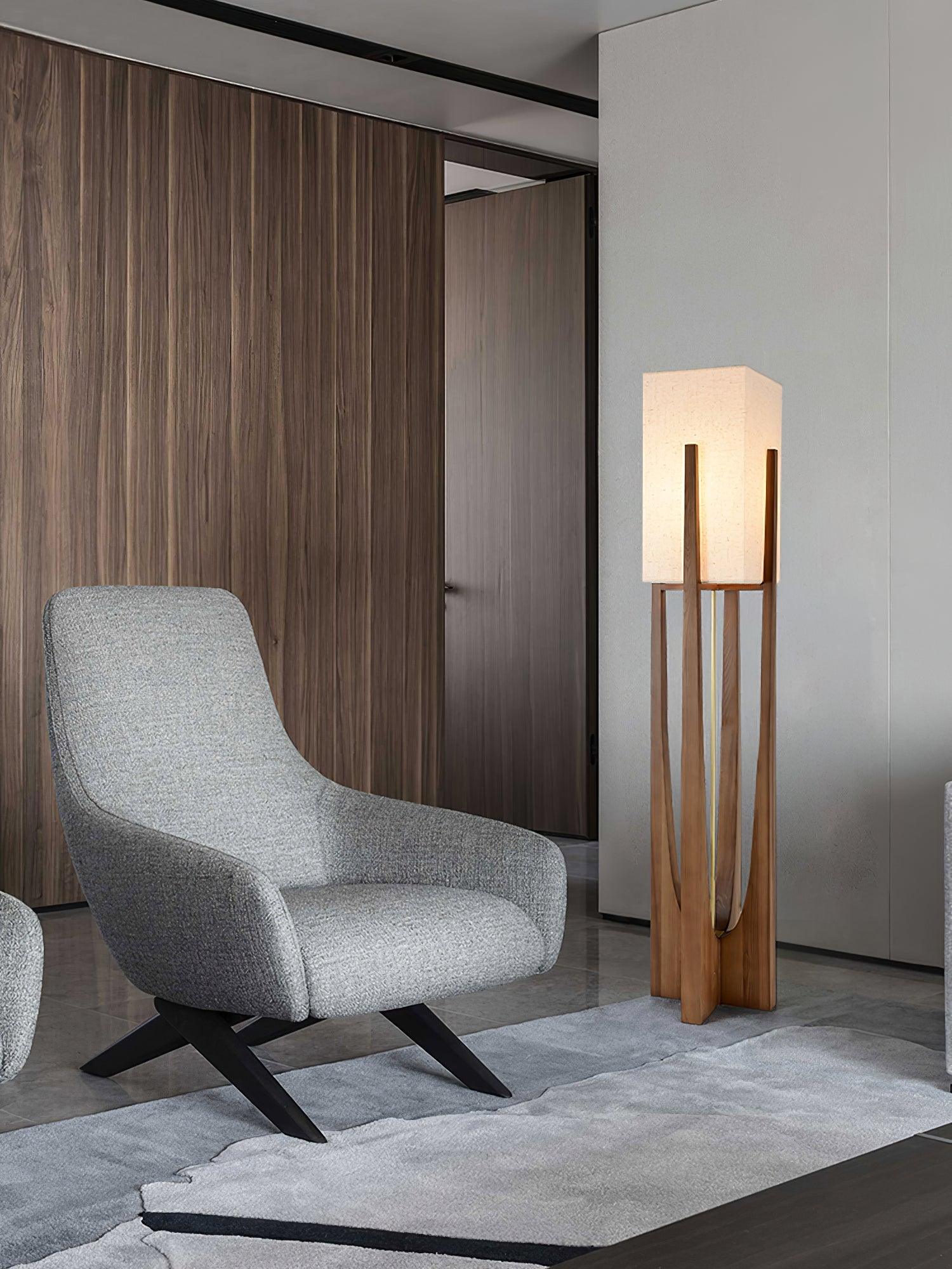 Tirixy Floor Lamp Wood Modern-Neutral Decor