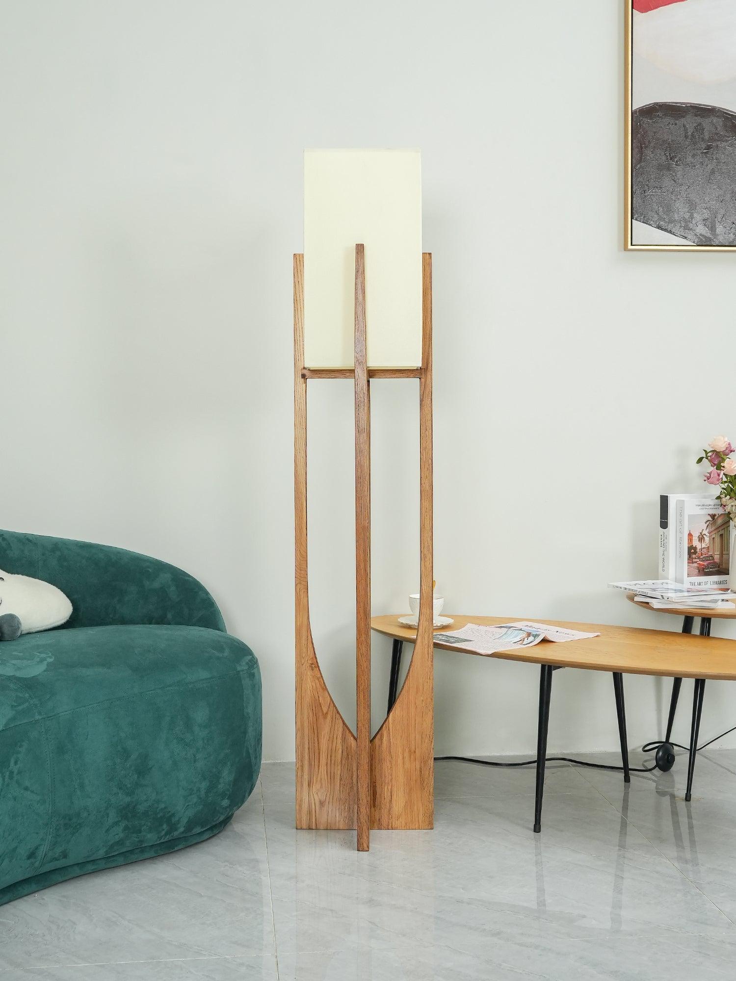 Tirixy Floor Lamp Wood Modern-Neutral Decor
