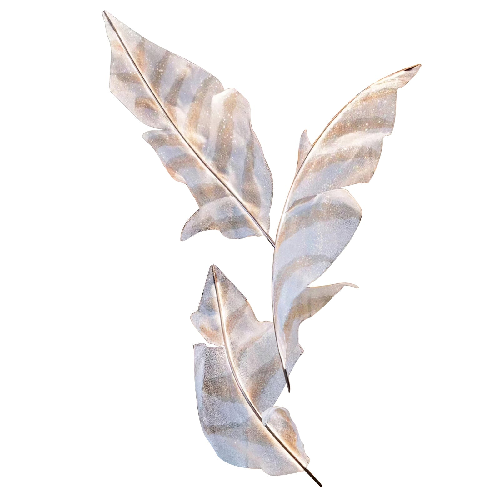 Rocor Individual Creativity Falling Leaves Glass Chandelier-Neutral Decor