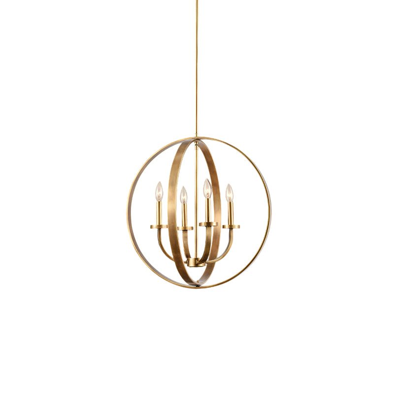 Niroxa Chandelier Gold Lantern Frame-Neutral Decor