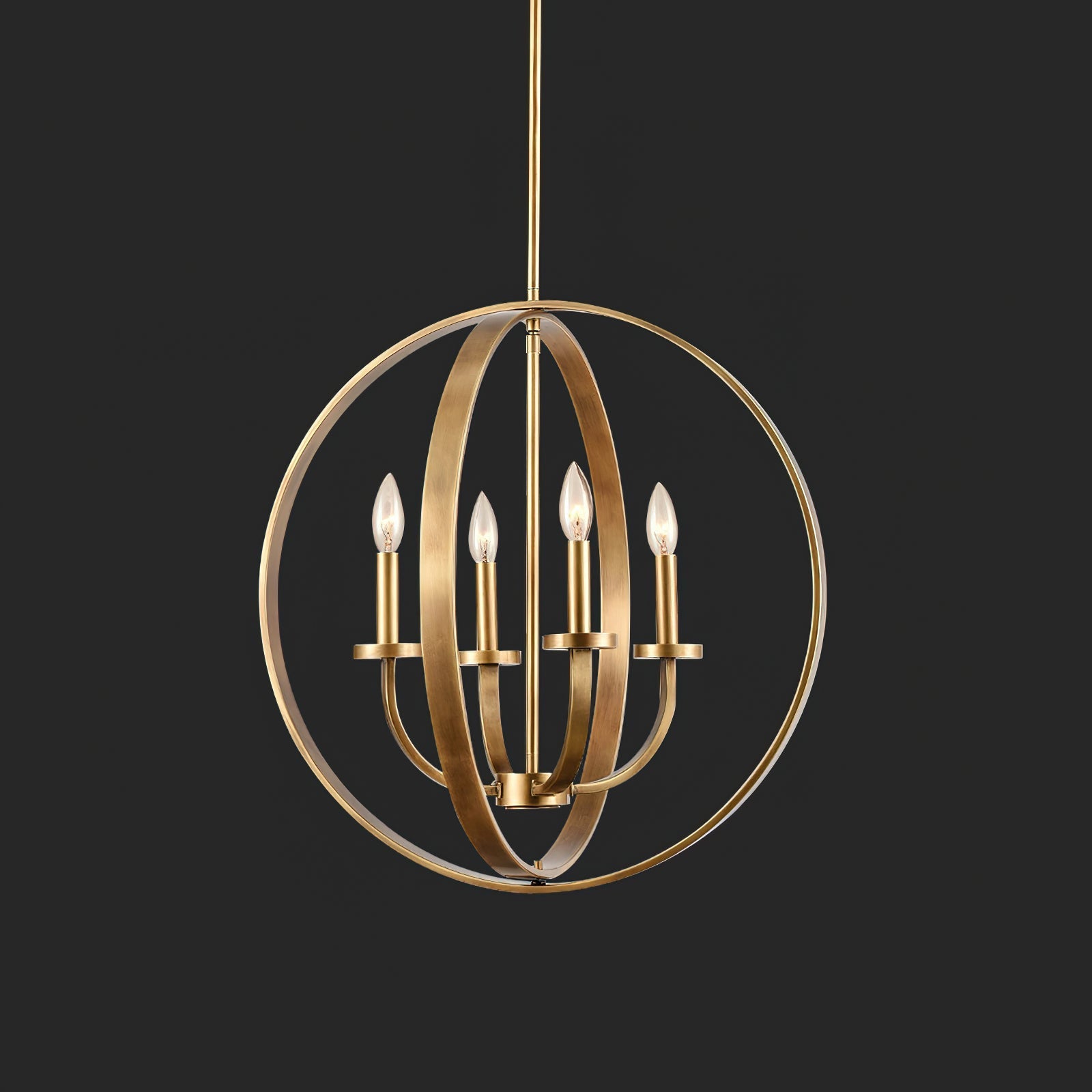 Niroxa Chandelier Gold Lantern Frame-Neutral Decor