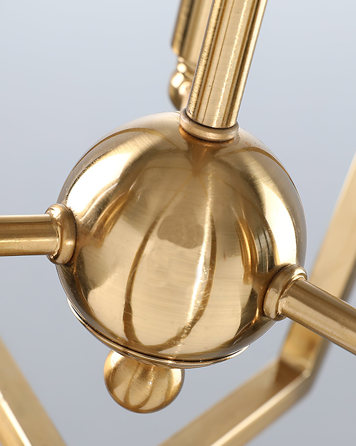 Niroxa Chandelier Gold Lantern Frame-Neutral Decor