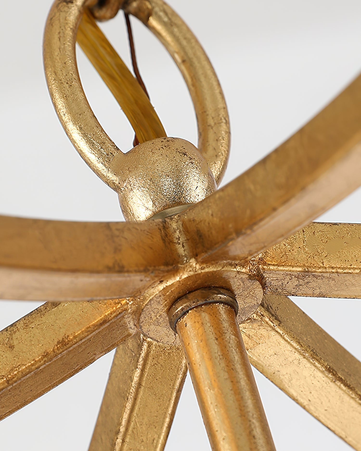 Niroxa Chandelier Gold Lantern Frame-Neutral Decor