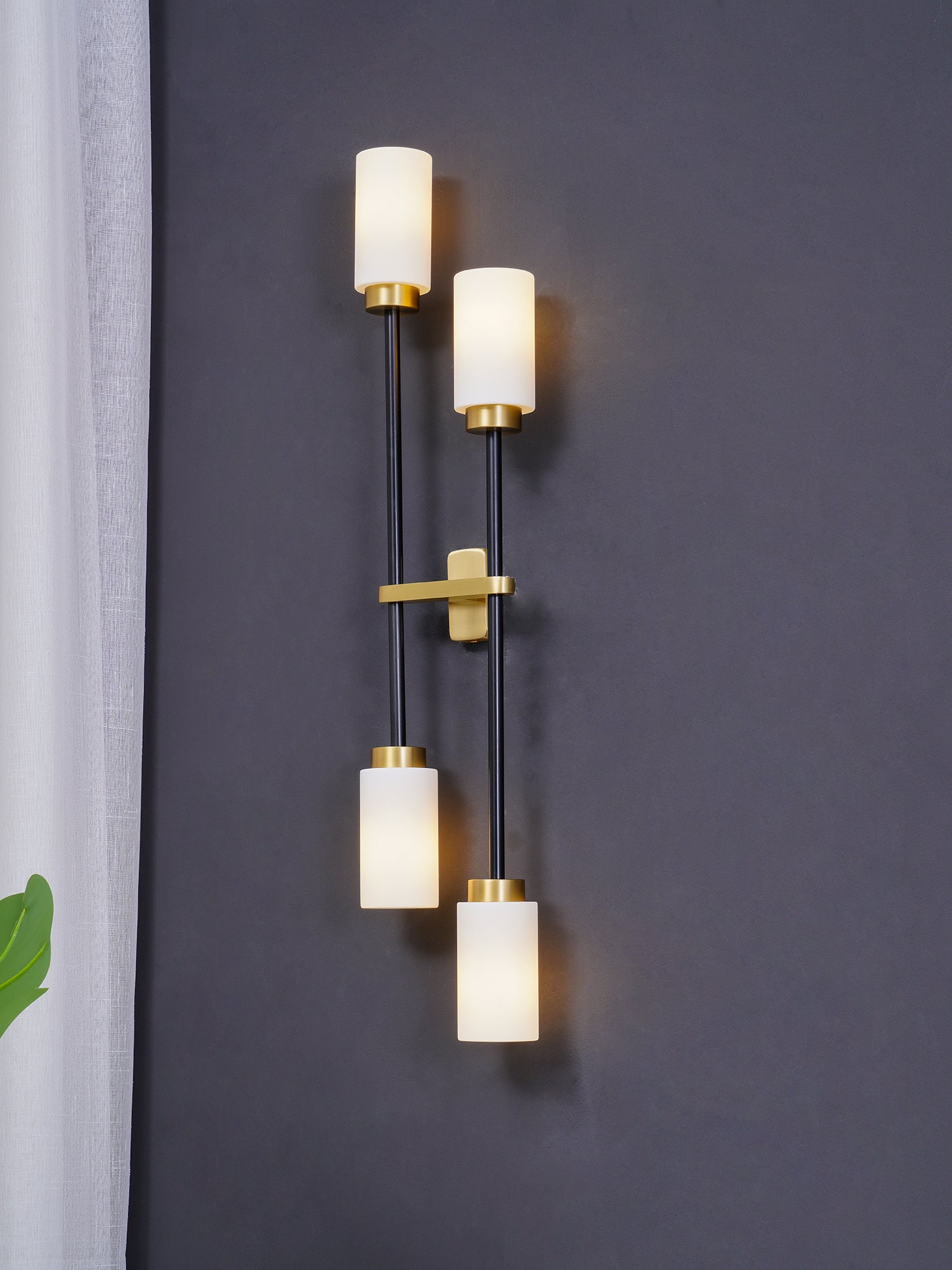 Tekas Wall Lamp Cylinder Glass Linear-Neutral Decor