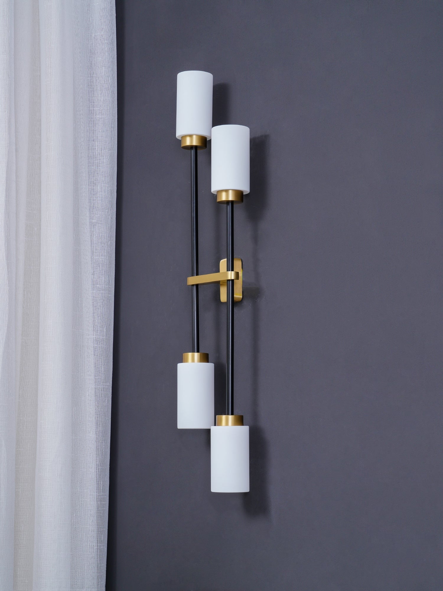 Tekas Wall Lamp Cylinder Glass Linear-Neutral Decor
