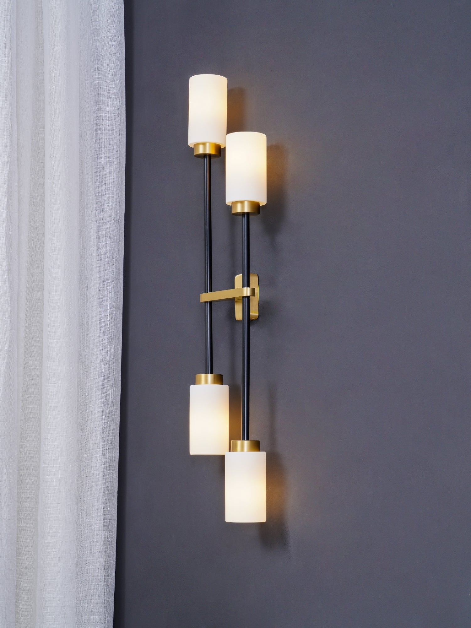 Tekas Wall Lamp Cylinder Glass Linear-Neutral Decor