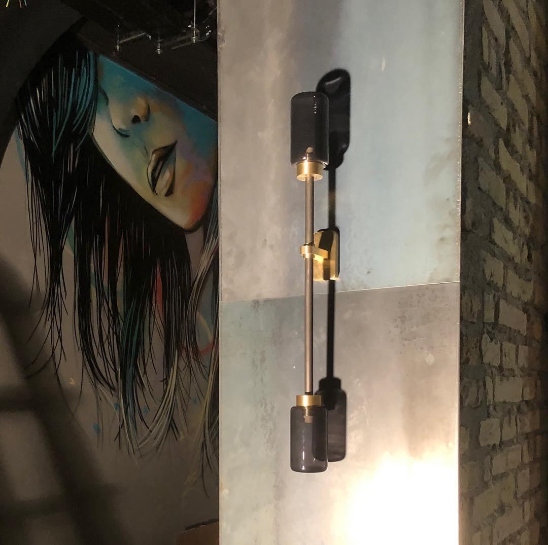 Tekas Wall Lamp Cylinder Glass Linear-Neutral Decor