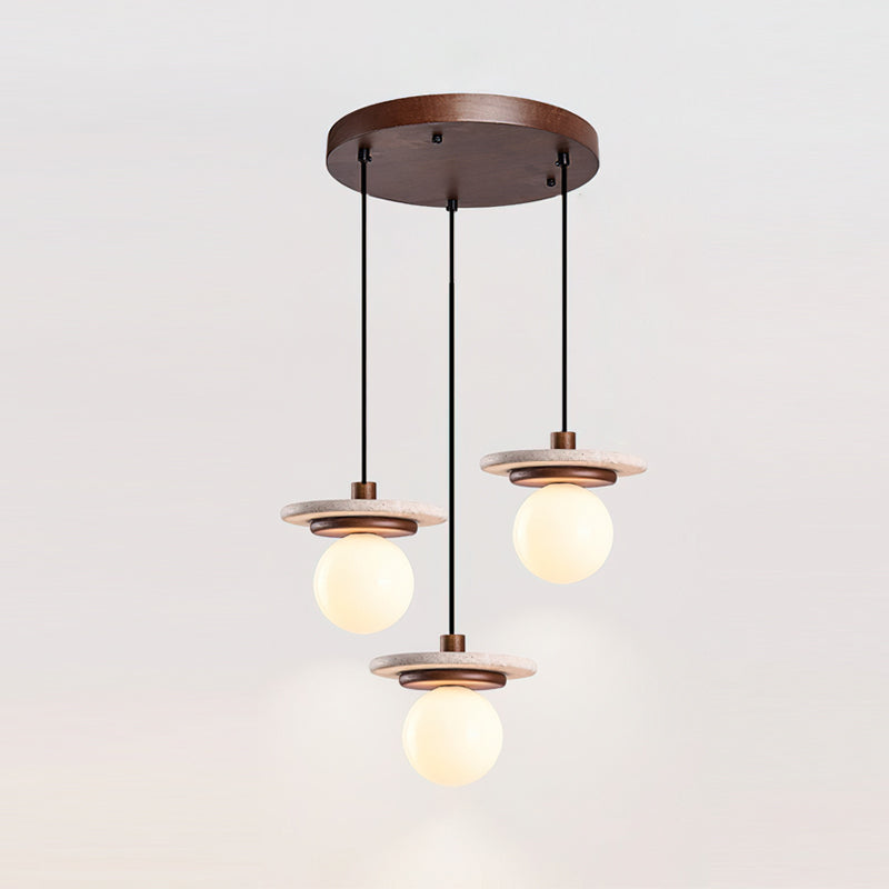 Dimension diagram for the single Farren pendant light configuration.