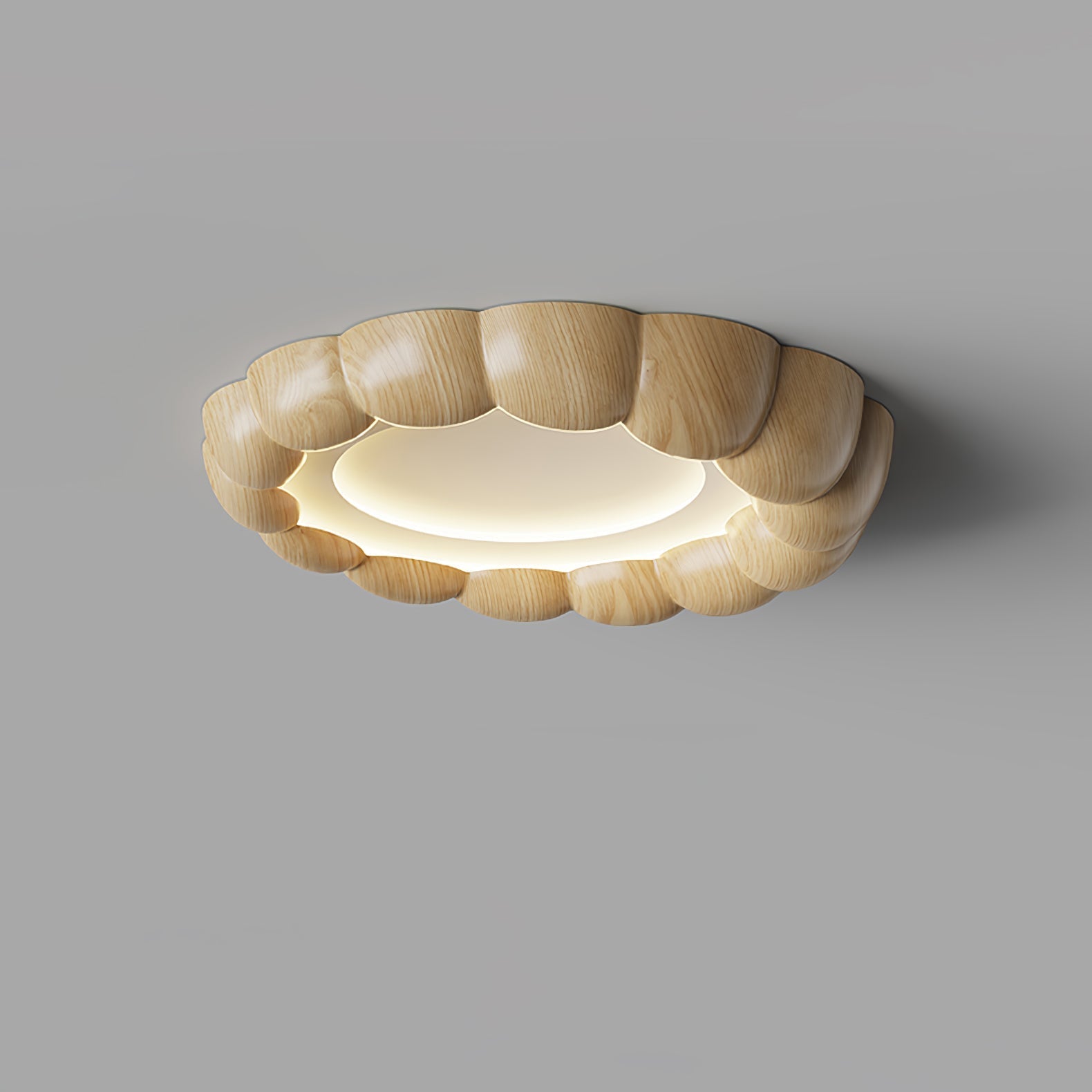 Eraeiel Traditional Elegance Ripple Ceiling Lamp-Neutral Decor
