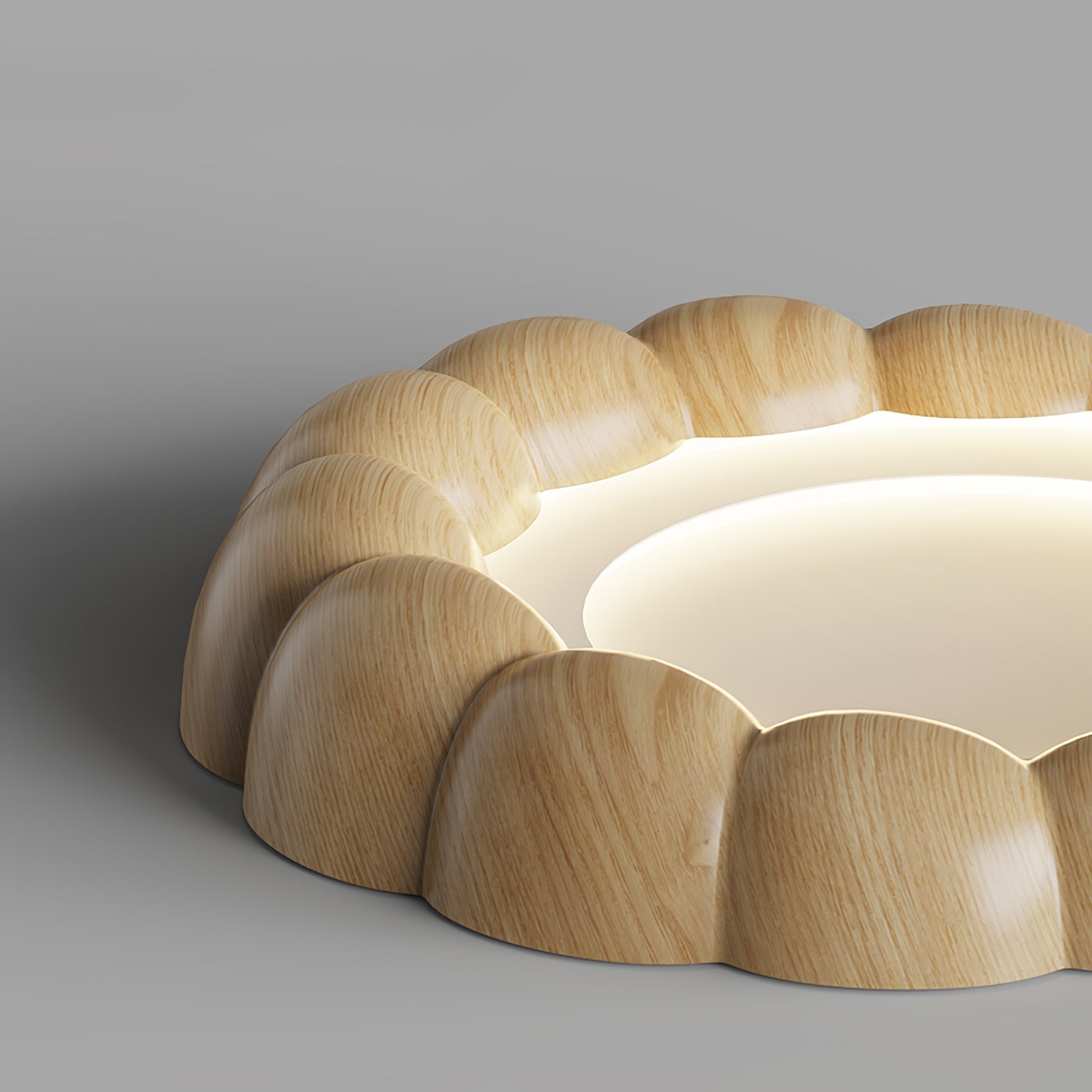 Eraeiel Traditional Elegance Ripple Ceiling Lamp-Neutral Decor