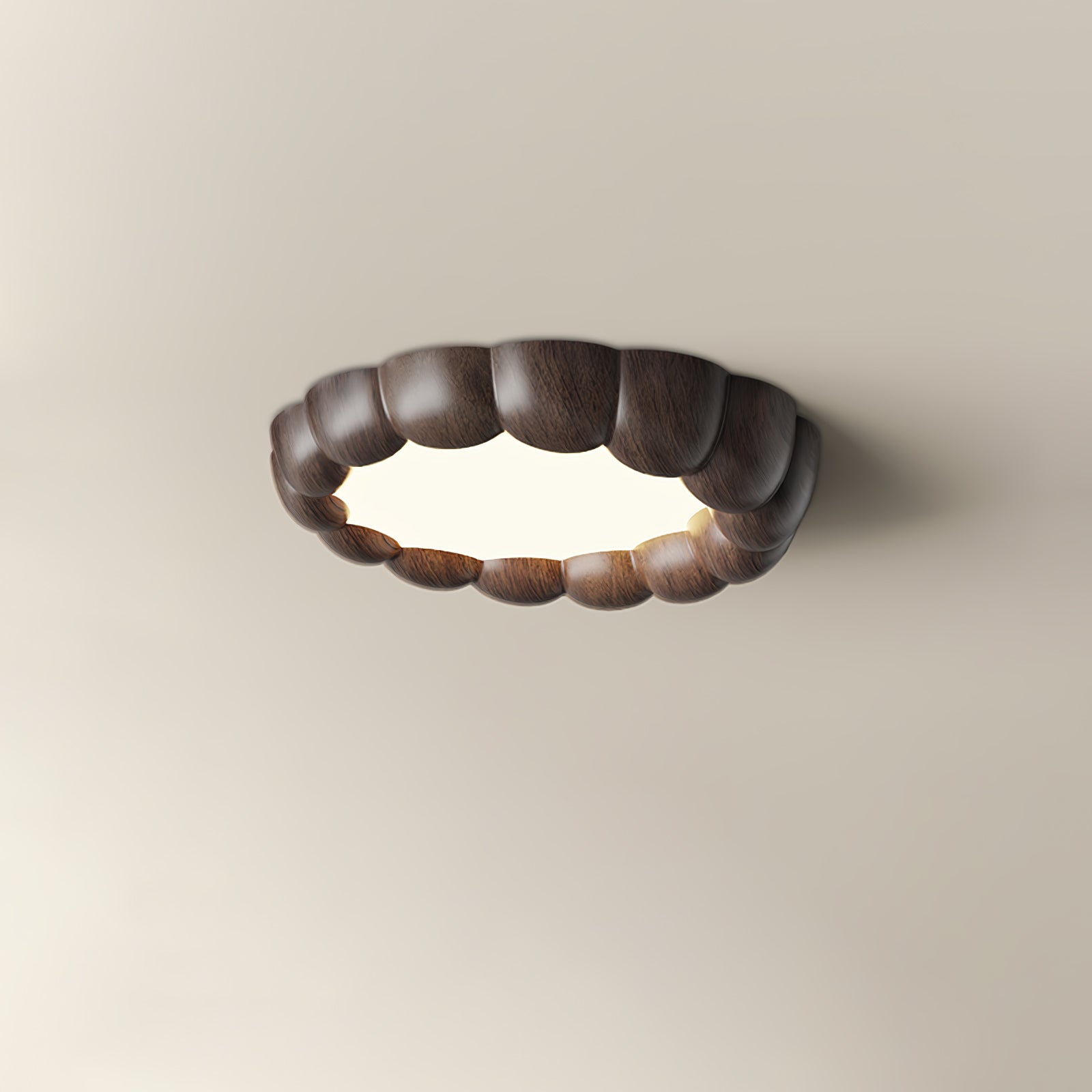 Eraeiel Traditional Elegance Ripple Ceiling Lamp-Neutral Decor