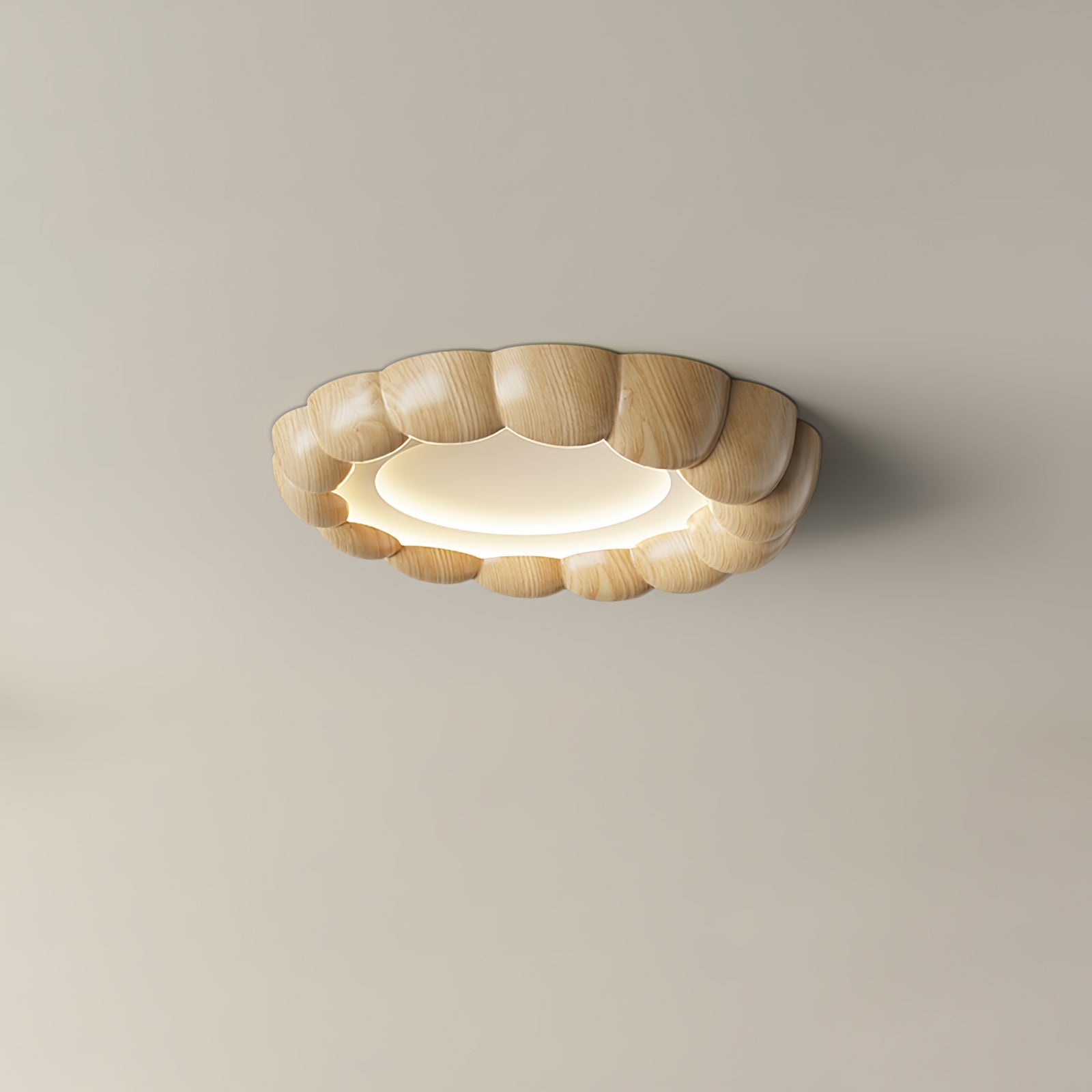 Eraeiel Traditional Elegance Ripple Ceiling Lamp-Neutral Decor